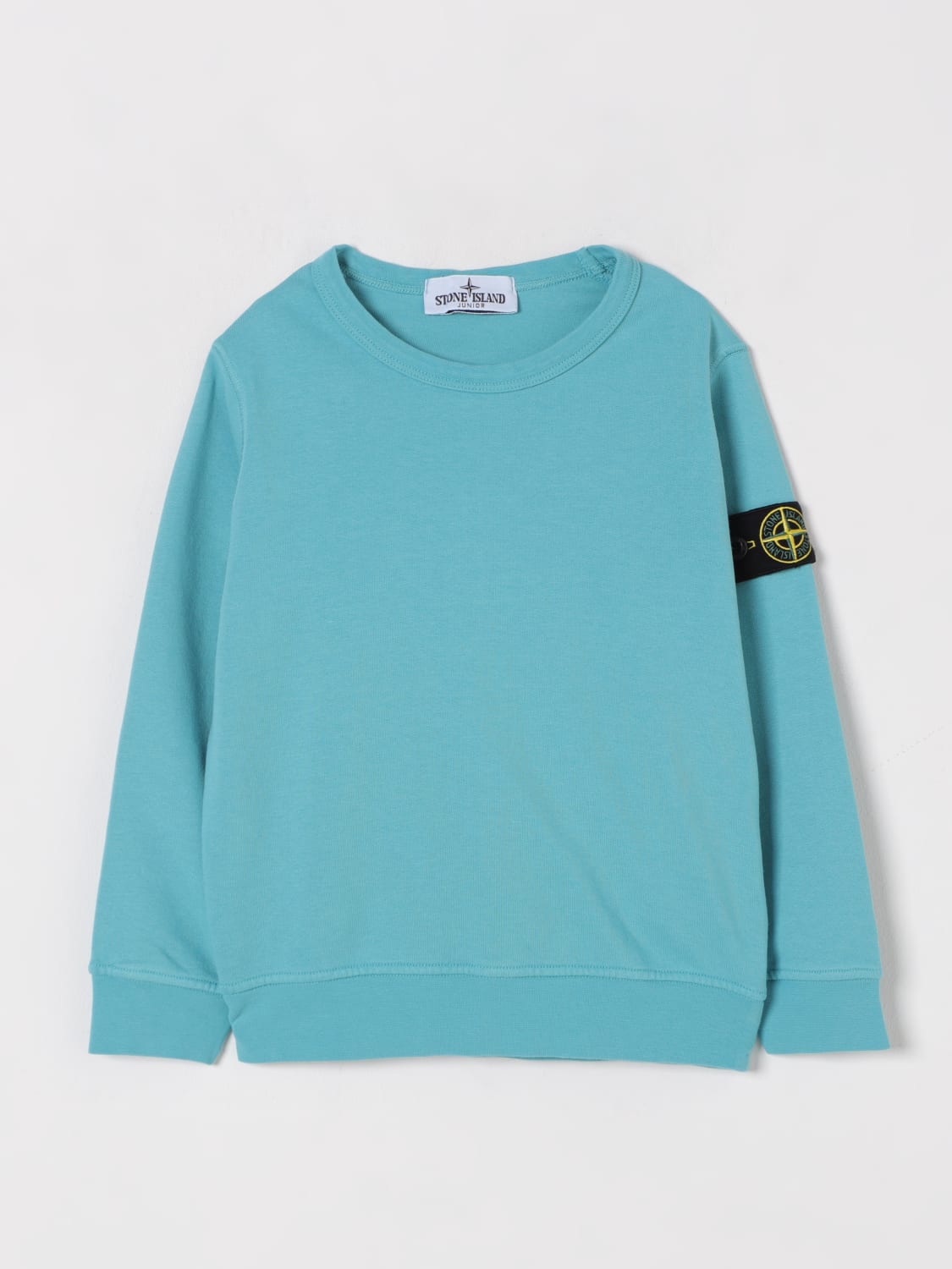 STONE ISLAND JUNIOR SWEATER: Sweater kids Stone Island Junior, Turquoise - Img 1