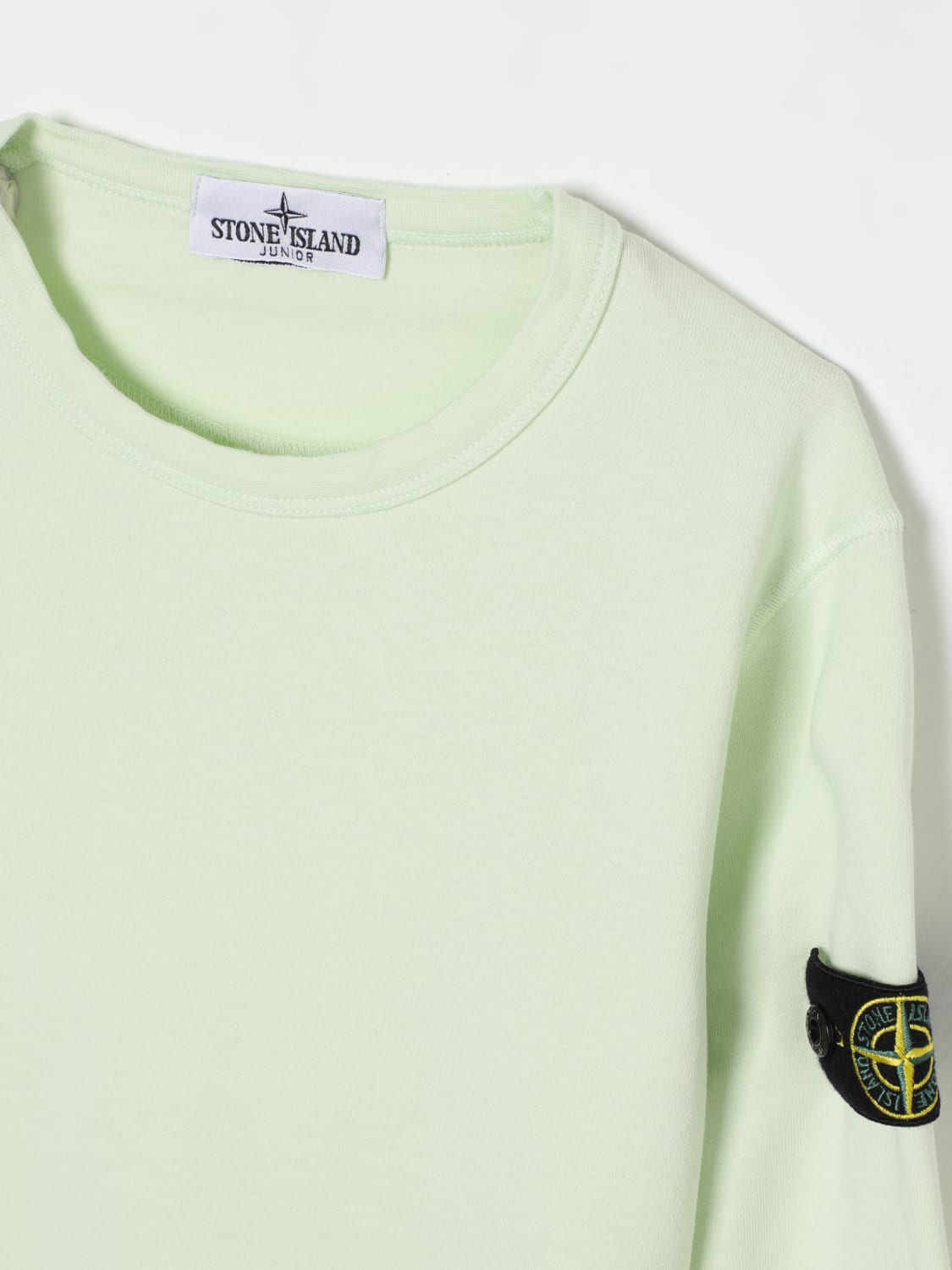 STONE ISLAND JUNIOR SWEATER: Sweater kids Stone Island Junior, Green - Img 3
