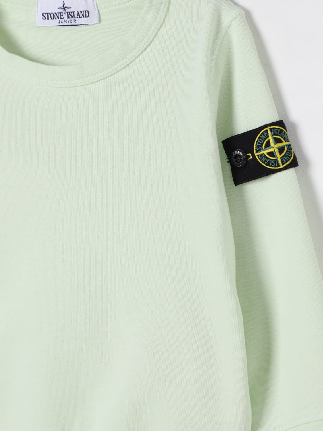 STONE ISLAND JUNIOR SWEATER: Sweater kids Stone Island Junior, Mint - Img 3