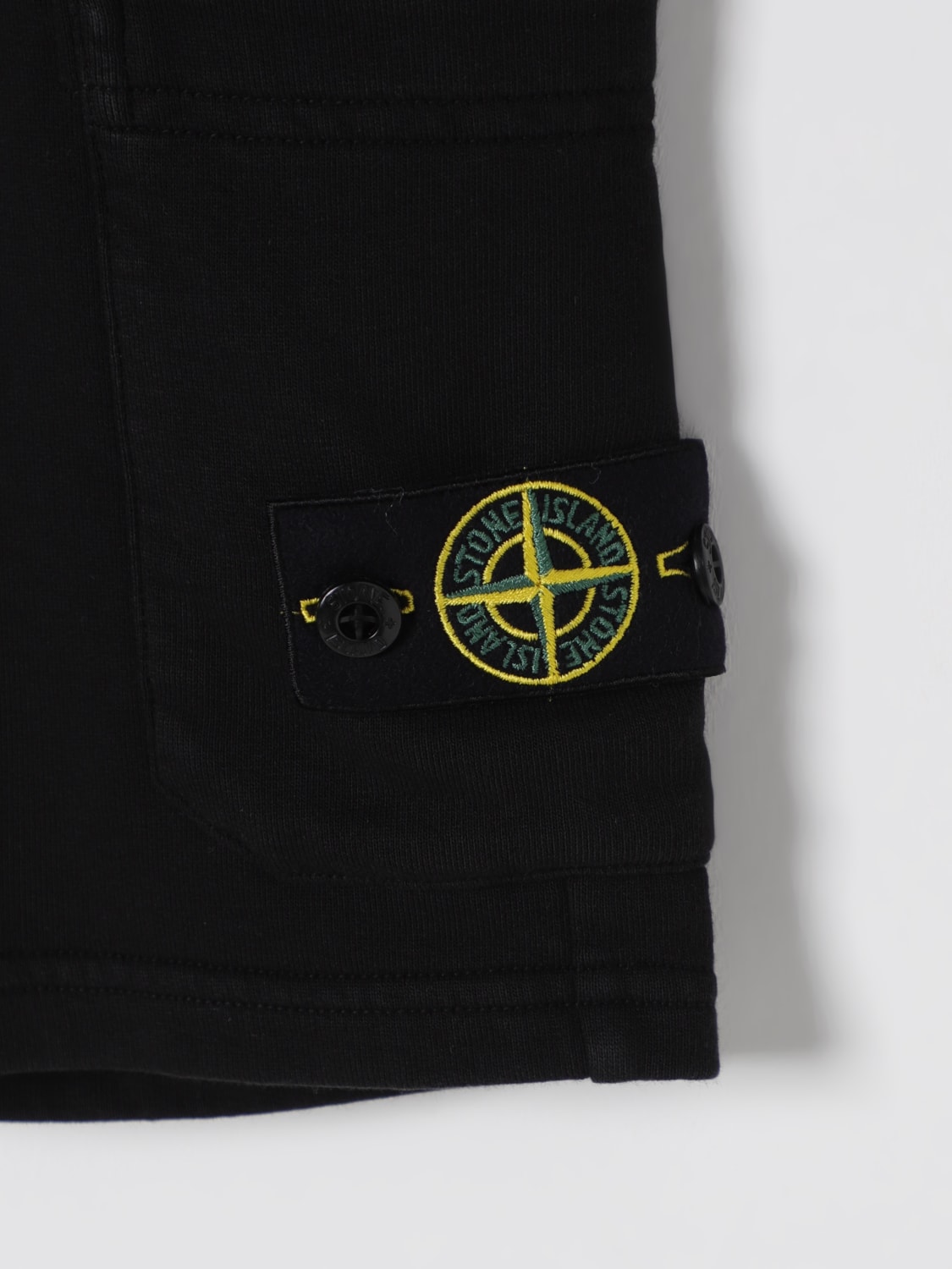 STONE ISLAND JUNIOR SHORTS: Shorts kids Stone Island Junior, Black - Img 3