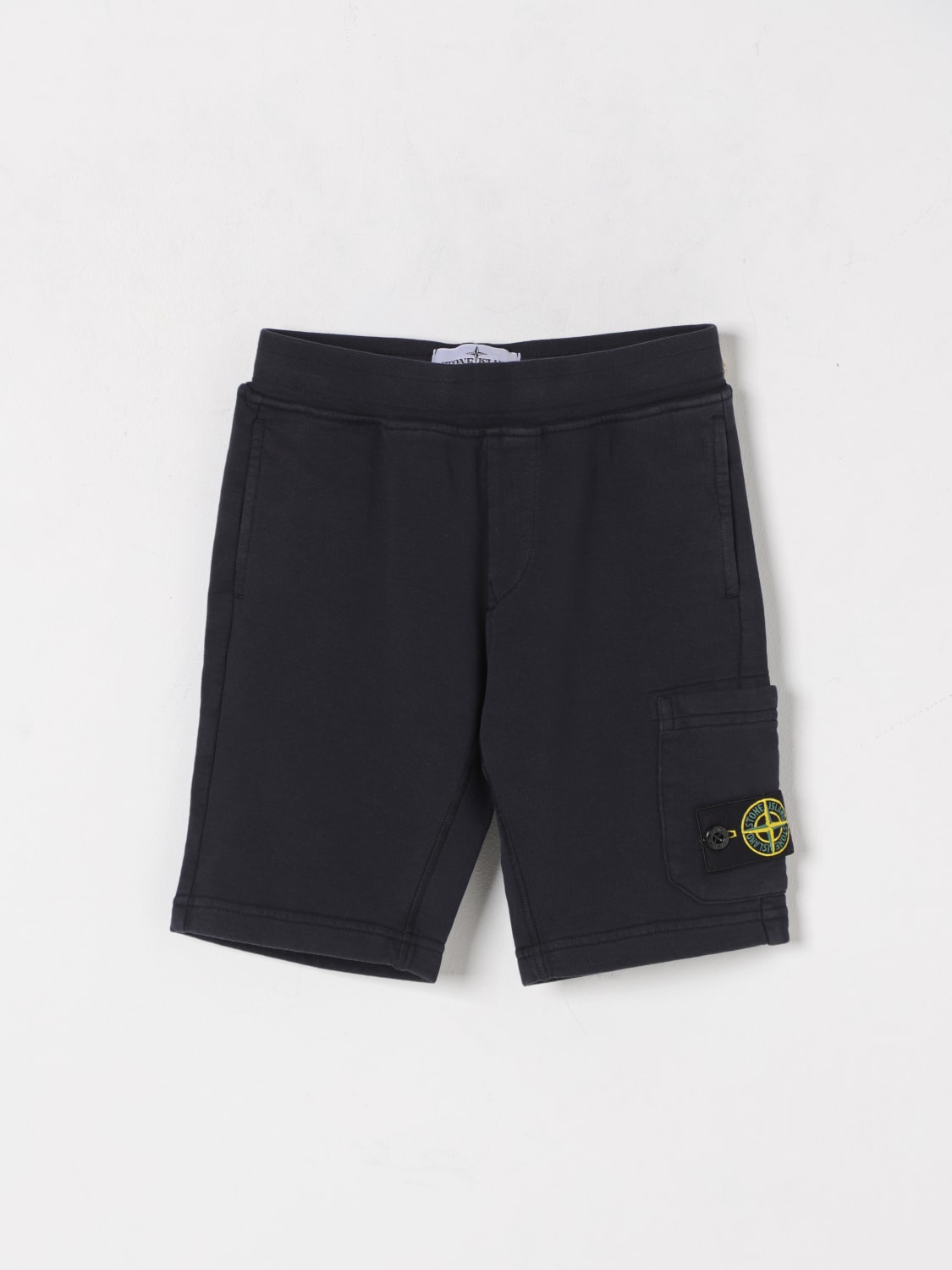 STONE ISLAND JUNIOR SHORTS: Shorts kids Stone Island Junior, Navy - Img 1
