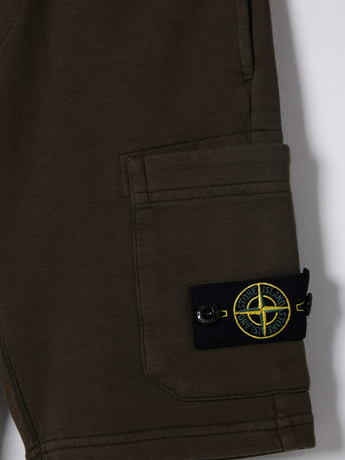 STONE ISLAND JUNIOR SHORTS: Shorts kids Stone Island Junior, Military - Img 3