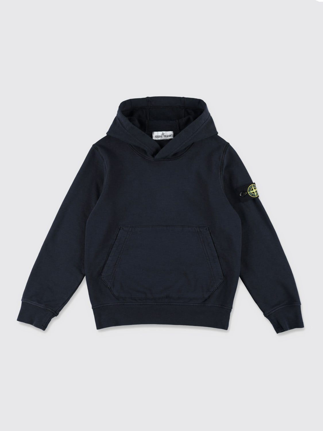 STONE ISLAND JUNIOR PULLOVER: Pullover kinder Stone Island Junior, Navy - Img 1