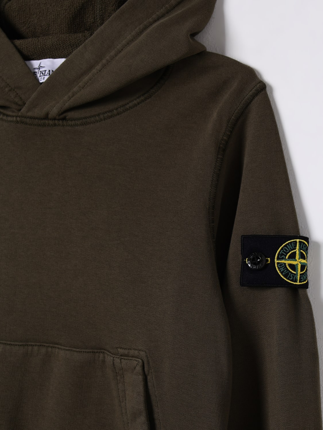 STONE ISLAND JUNIOR PULLOVER: Pullover kinder Stone Island Junior, Military - Img 3