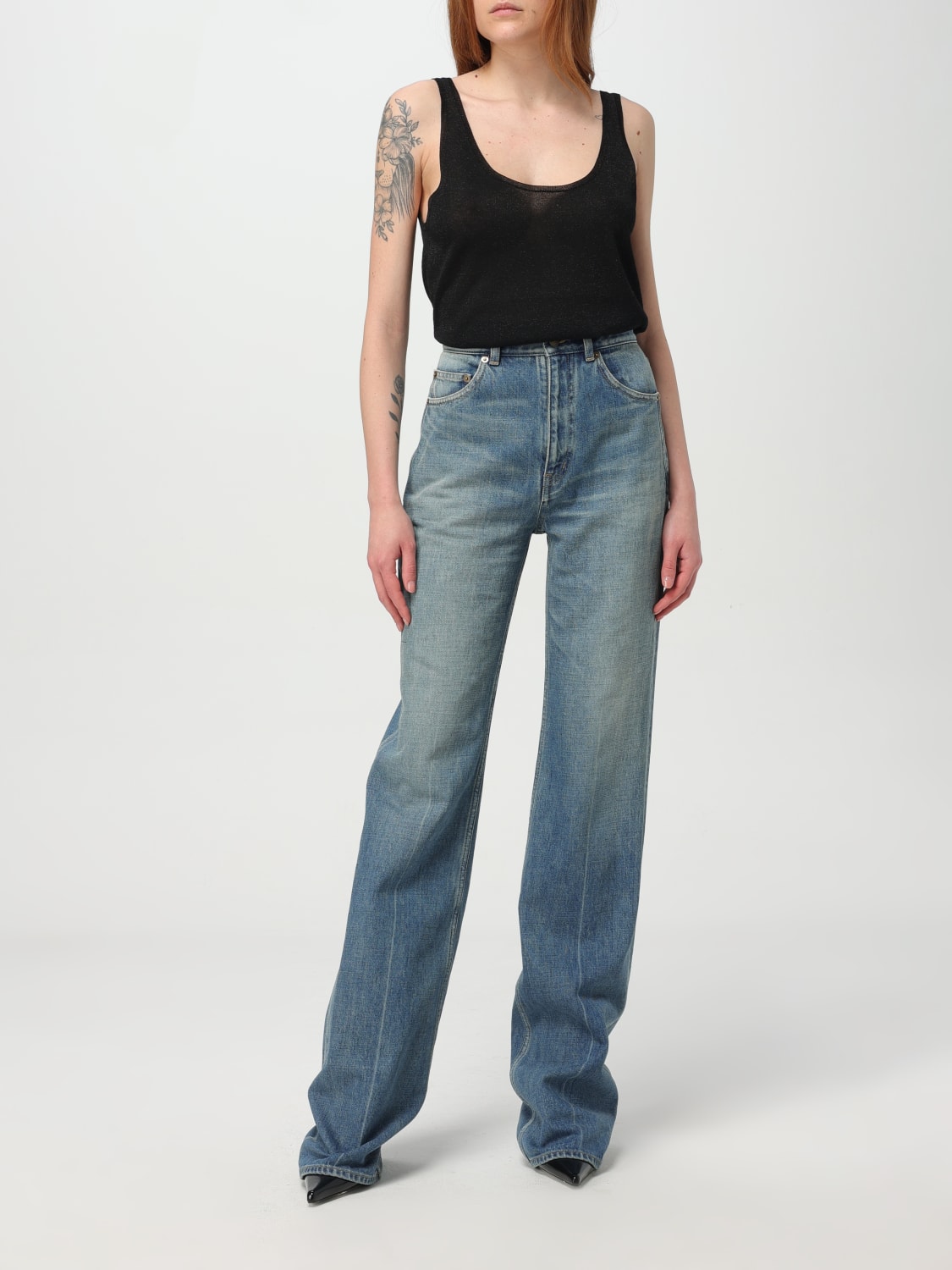 デニム・ジーパン SAINT LAURENT Woman Jeans Denim 823599YI863 4293 SAINT LAURENT: Jeans woman - Denim | Saint Laurent jeans