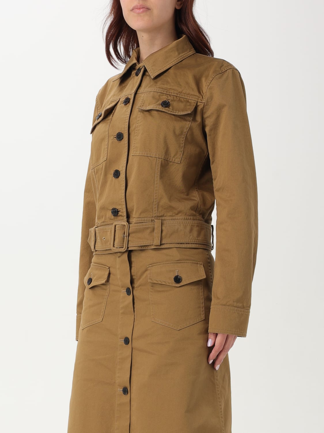 SAINT LAURENT: Blazer woman - Beige | Saint Laurent jacket