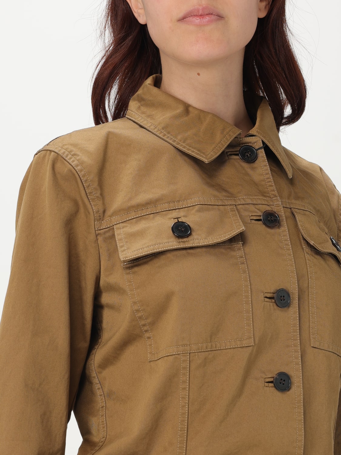 SAINT LAURENT: Blazer woman - Beige | Saint Laurent jacket
