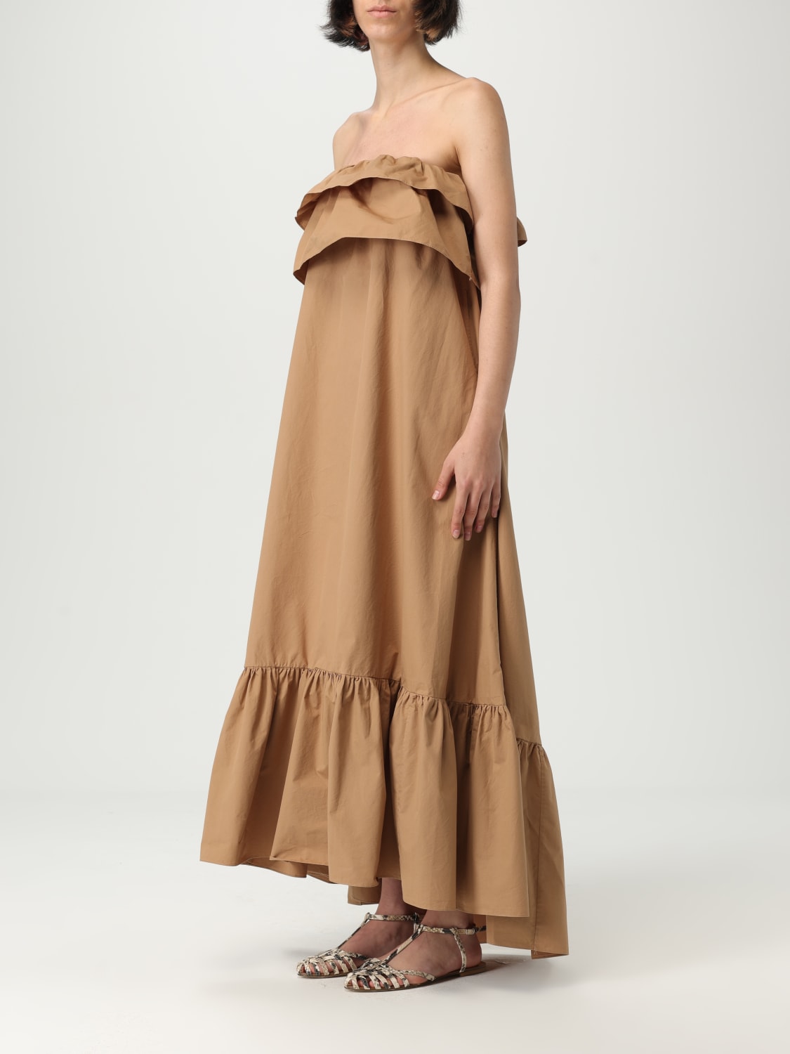 SAINT LAURENT DRESS: Dress woman Saint Laurent, Bronze - Img 3