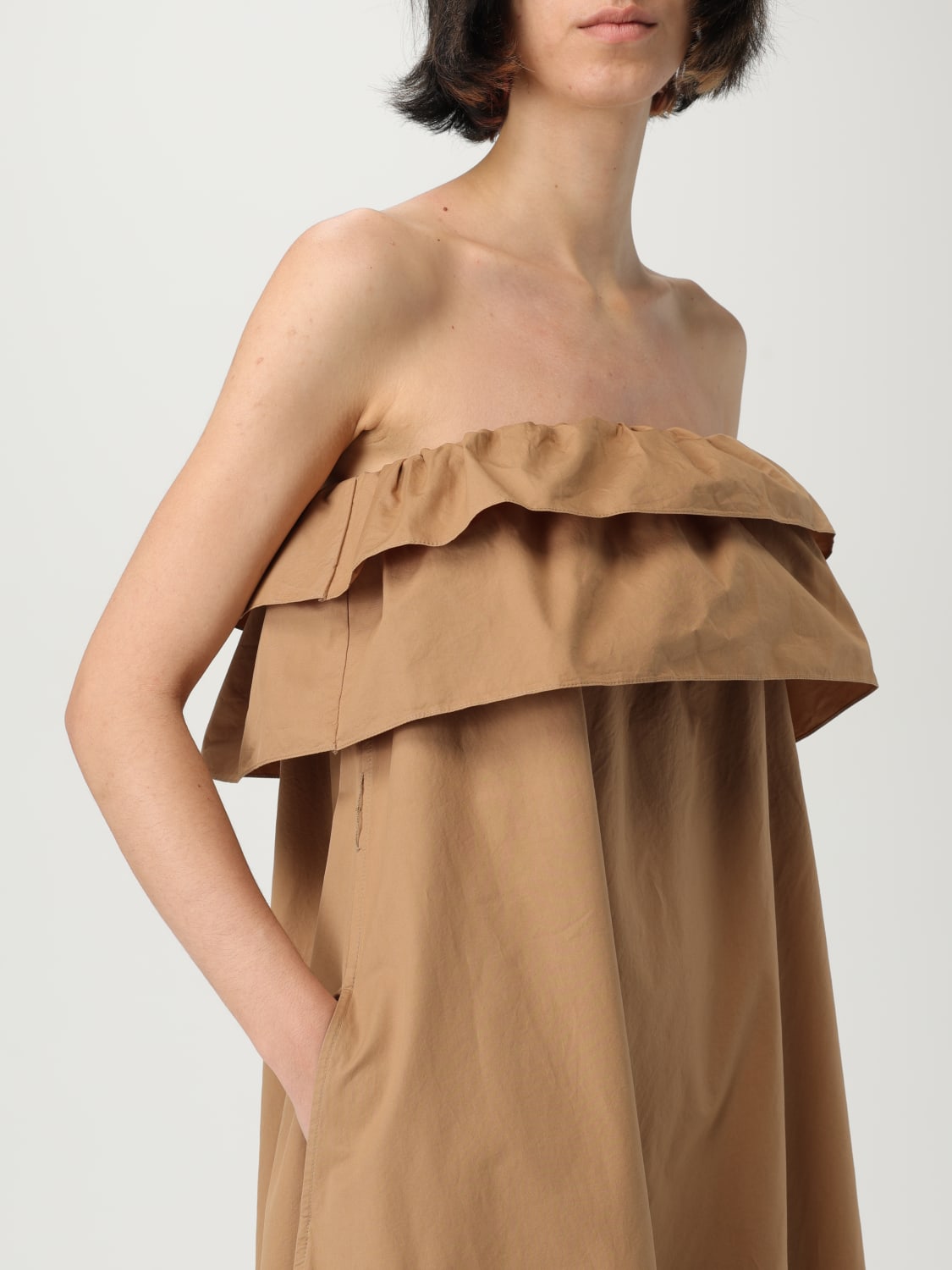 SAINT LAURENT DRESS: Dress woman Saint Laurent, Bronze - Img 4