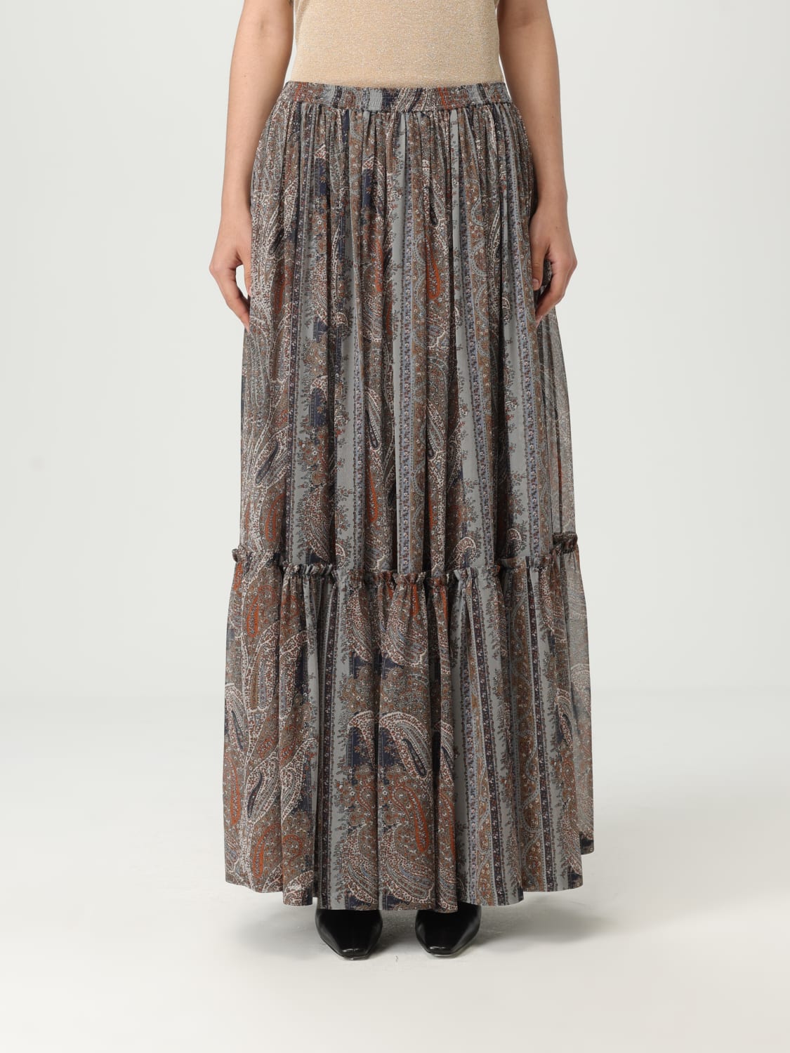 SAINT LAURENT SKIRT: Skirt woman Saint Laurent, Multicolor - Img 1