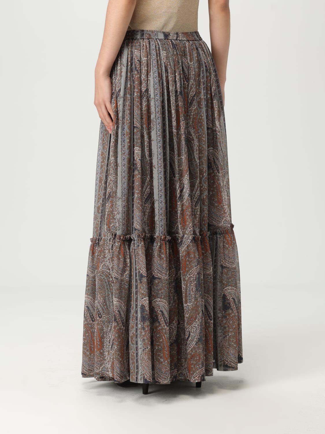 SAINT LAURENT SKIRT: Skirt woman Saint Laurent, Multicolor - Img 3