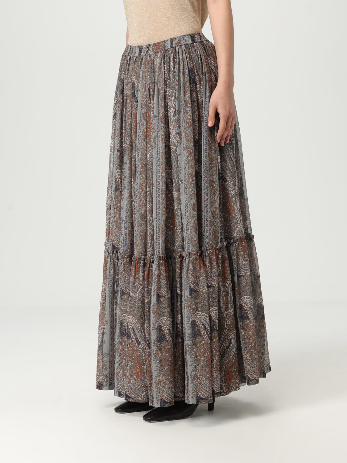 SAINT LAURENT SKIRT: Skirt woman Saint Laurent, Multicolor - Img 4