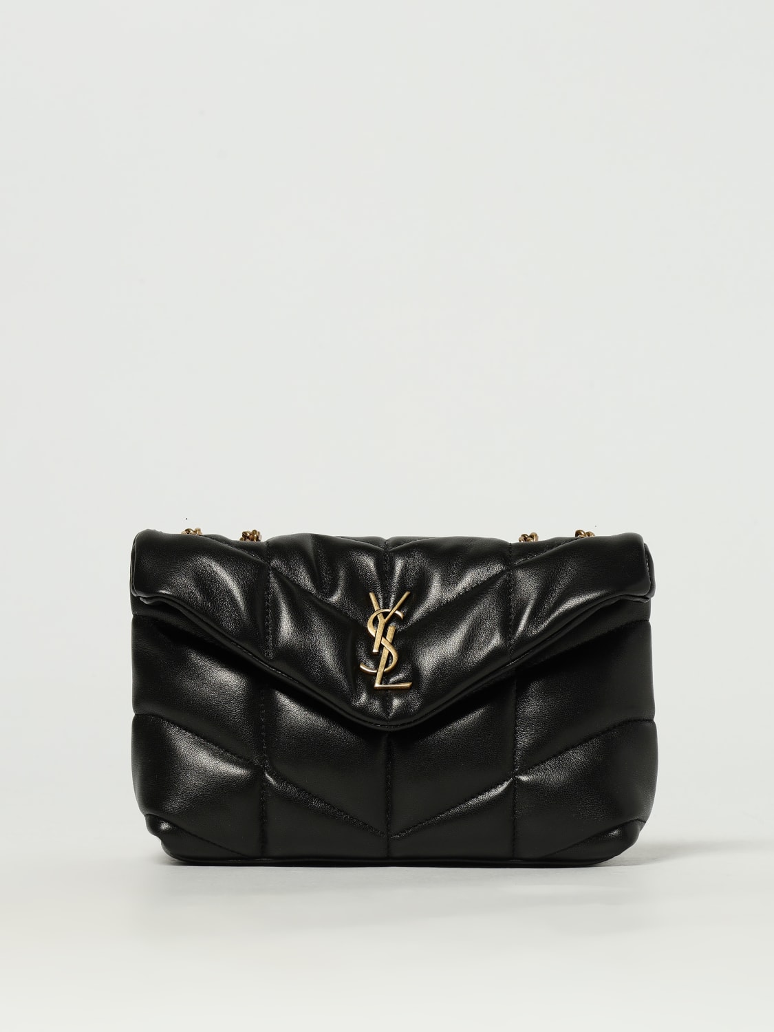 SAINT LAURENT BORSA MINI: Borsa Puffer Toy Saint Laurent in nappa trapuntata , Nero - Img 1