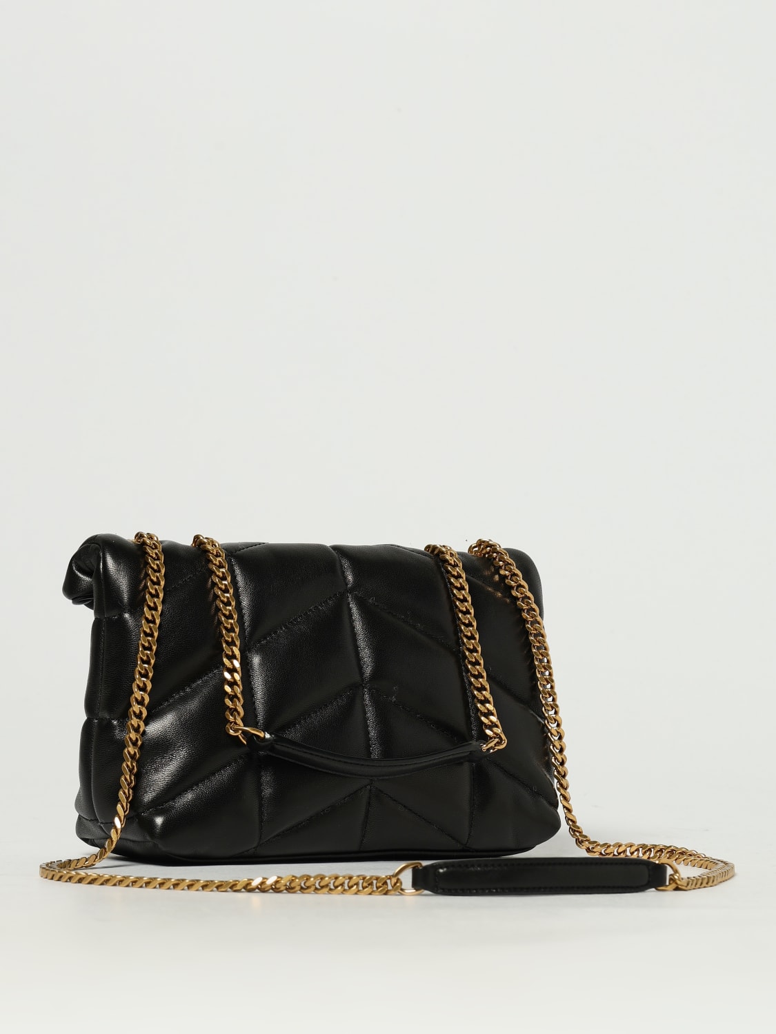 SAINT LAURENT BORSA MINI: Borsa Puffer Toy Saint Laurent in nappa trapuntata , Nero - Img 3