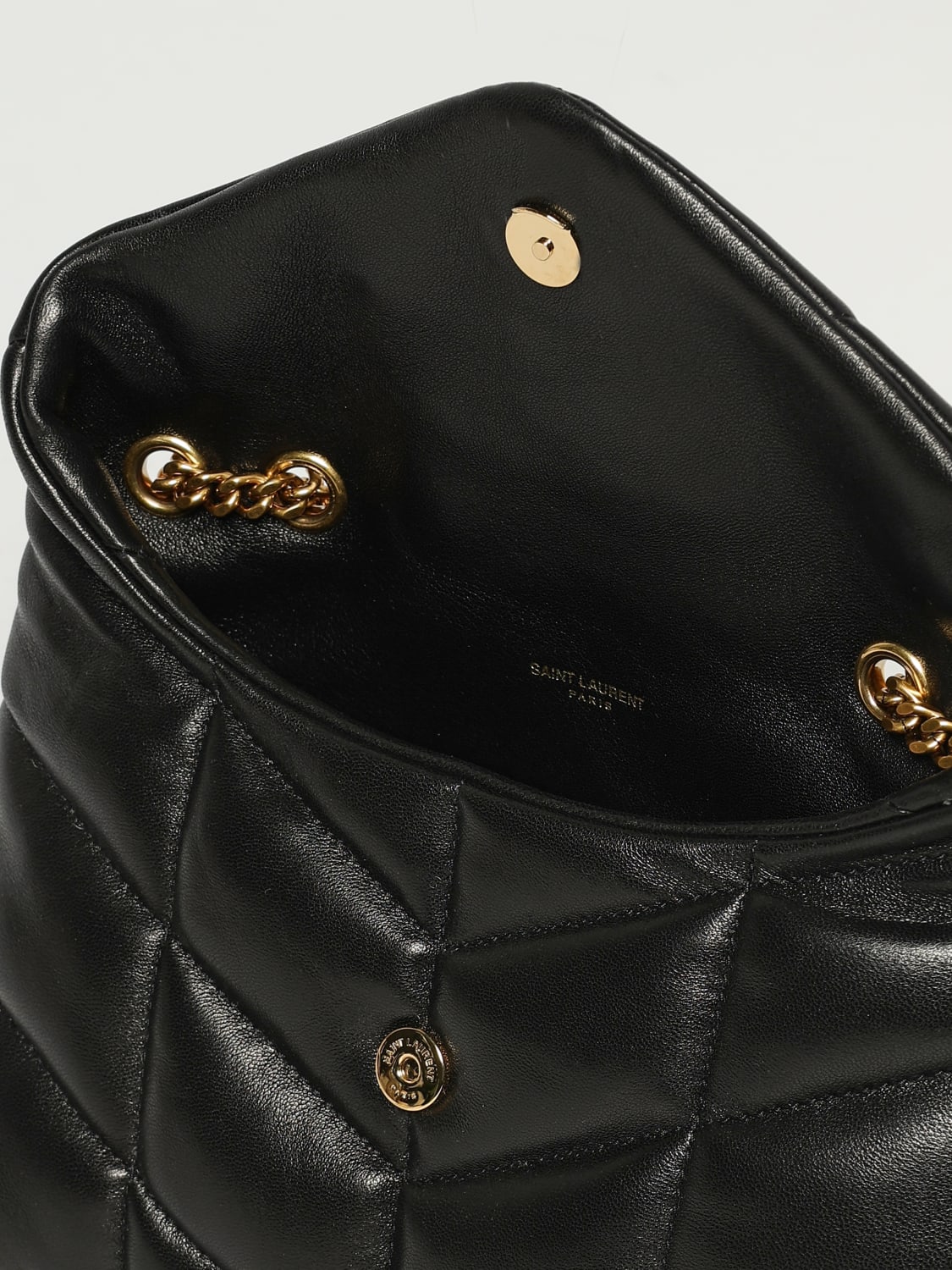 SAINT LAURENT BORSA MINI: Borsa Puffer Toy Saint Laurent in nappa trapuntata , Nero - Img 5
