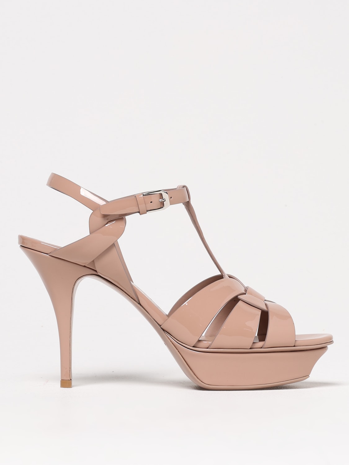 SAINT LAURENT HEELED SANDAL: Shoes woman Saint Laurent, Nude - Img 1