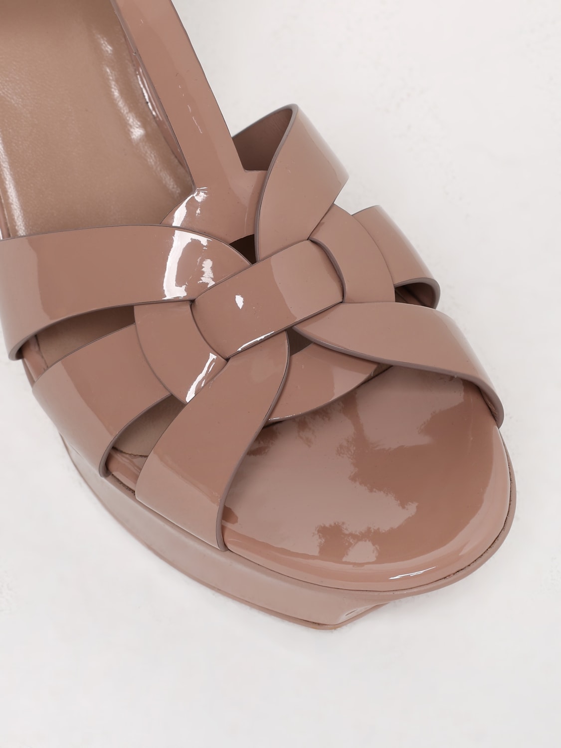 SAINT LAURENT HEELED SANDAL: Shoes woman Saint Laurent, Nude - Img 4