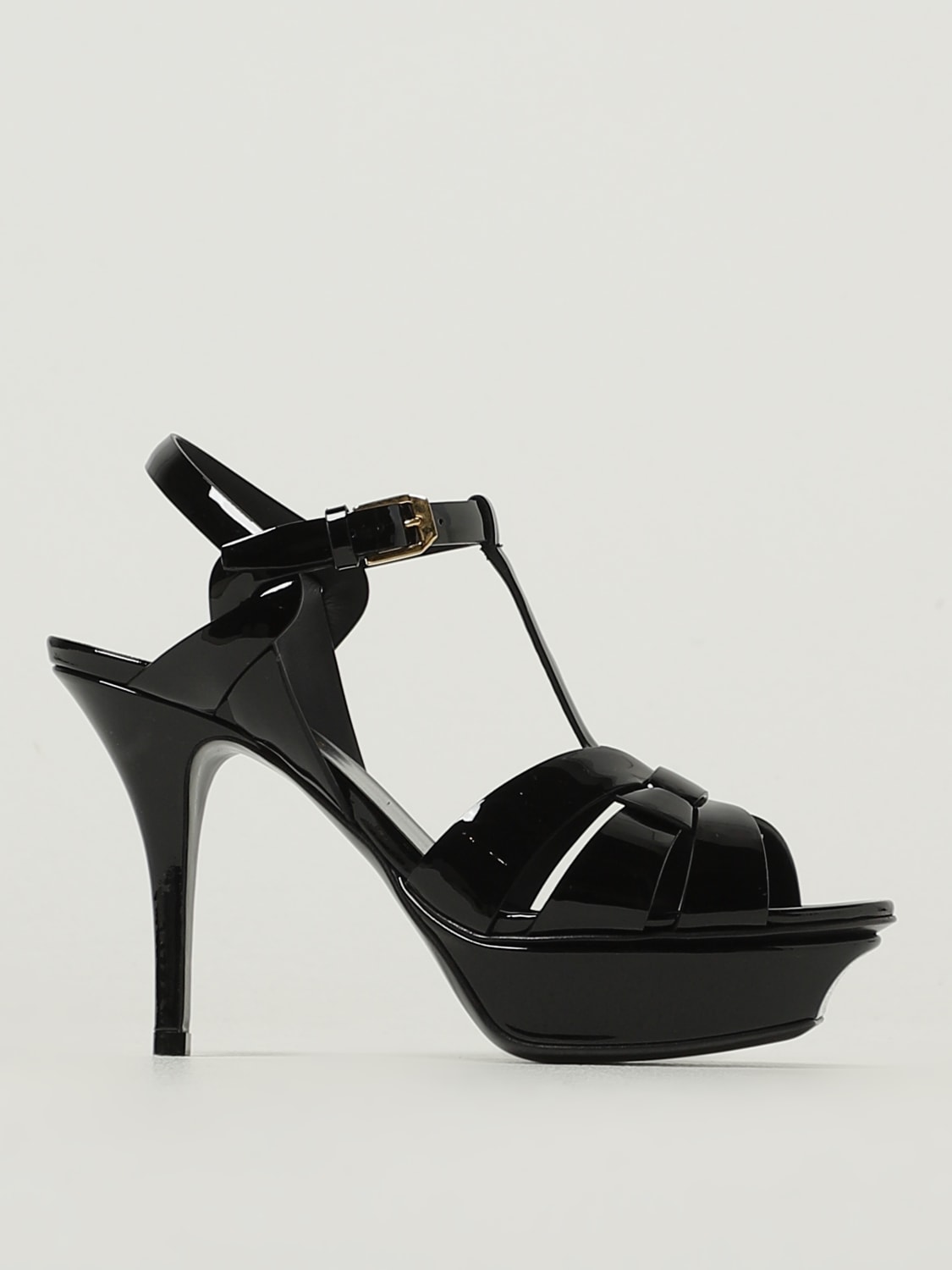 SAINT LAURENT HEELED SANDAL: Shoes woman Saint Laurent, Black - Img 1