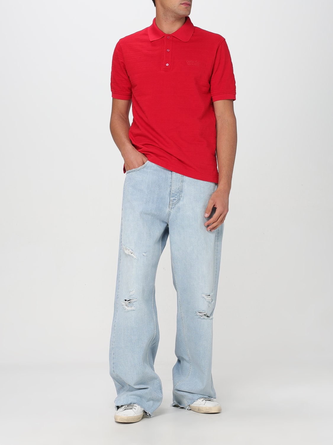 GOLDEN GOOSE POLO SHIRT: Polo shirt men Golden Goose, Red - Img 2