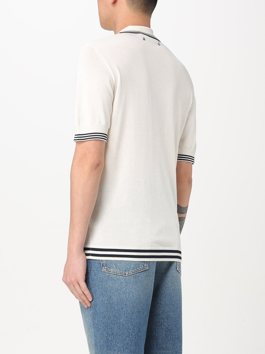 GOLDEN GOOSE POLO SHIRT: Sweater men Golden Goose, Yellow Cream - Img 3