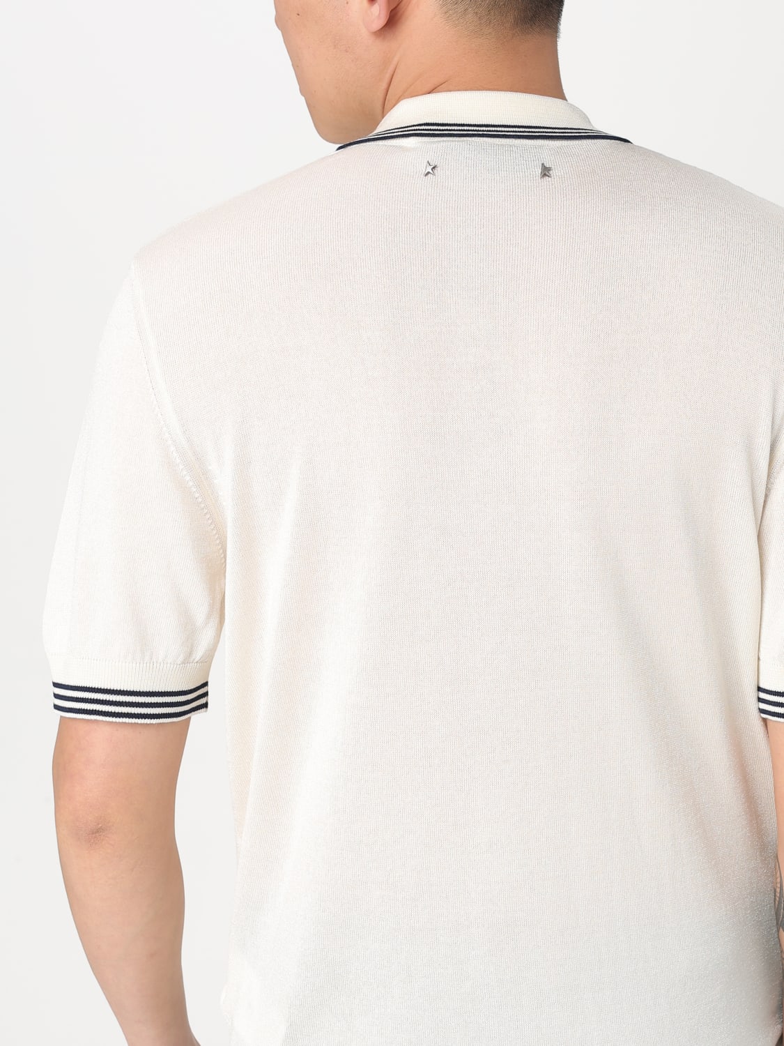 GOLDEN GOOSE POLO SHIRT: Sweater men Golden Goose, Yellow Cream - Img 5