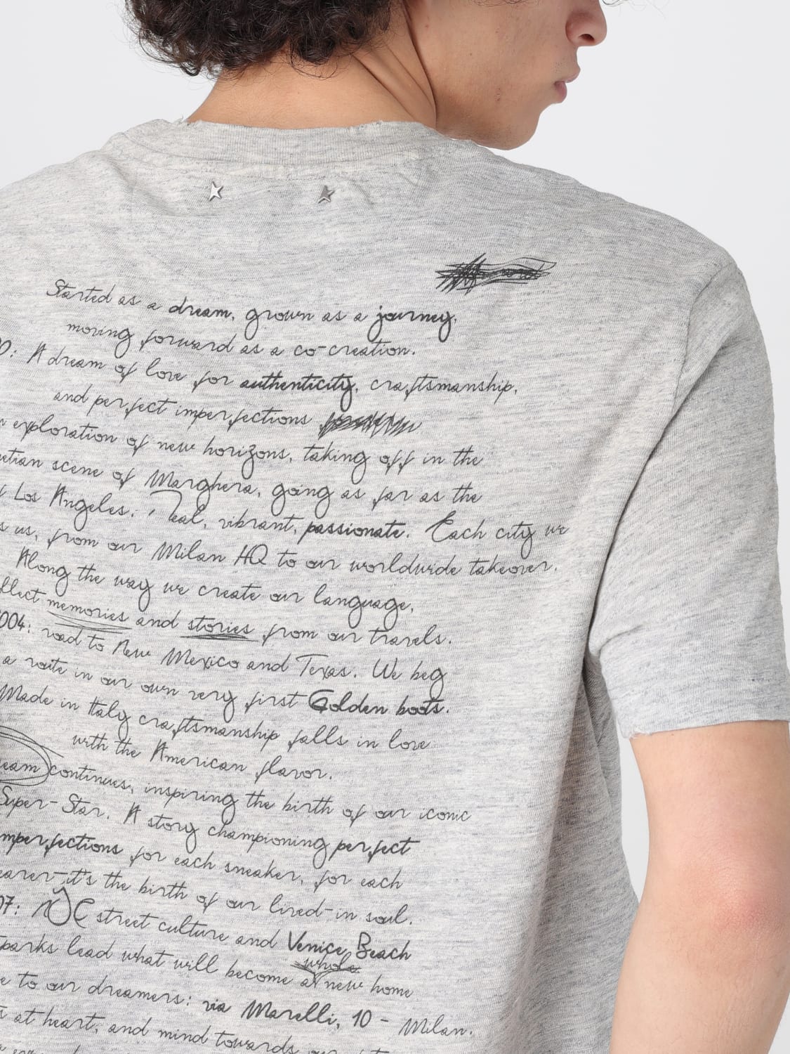 GOLDEN GOOSE T-SHIRT: T-shirt herren Golden Goose, Grau - Img 5