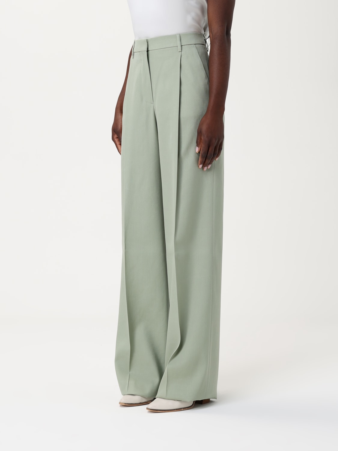 GOLDEN GOOSE HOSE: Hose damen Golden Goose, Grün - Img 4