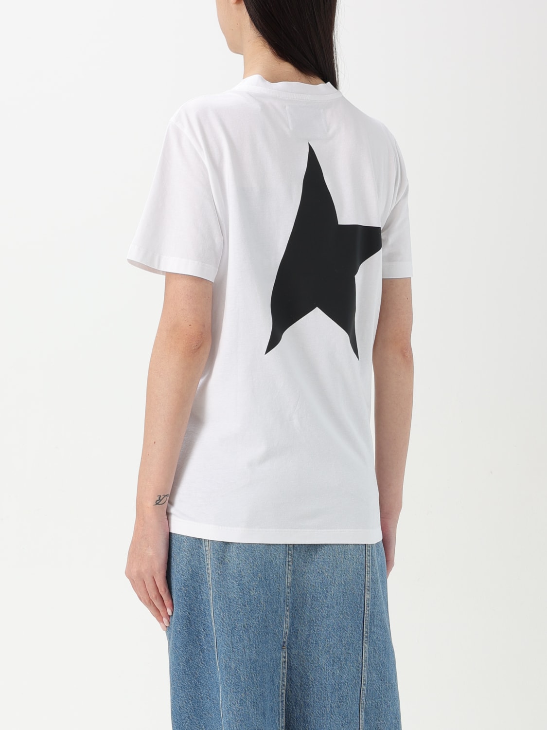 GOLDEN GOOSE T-SHIRT: T-shirt damen Golden Goose, Weiß - Img 2