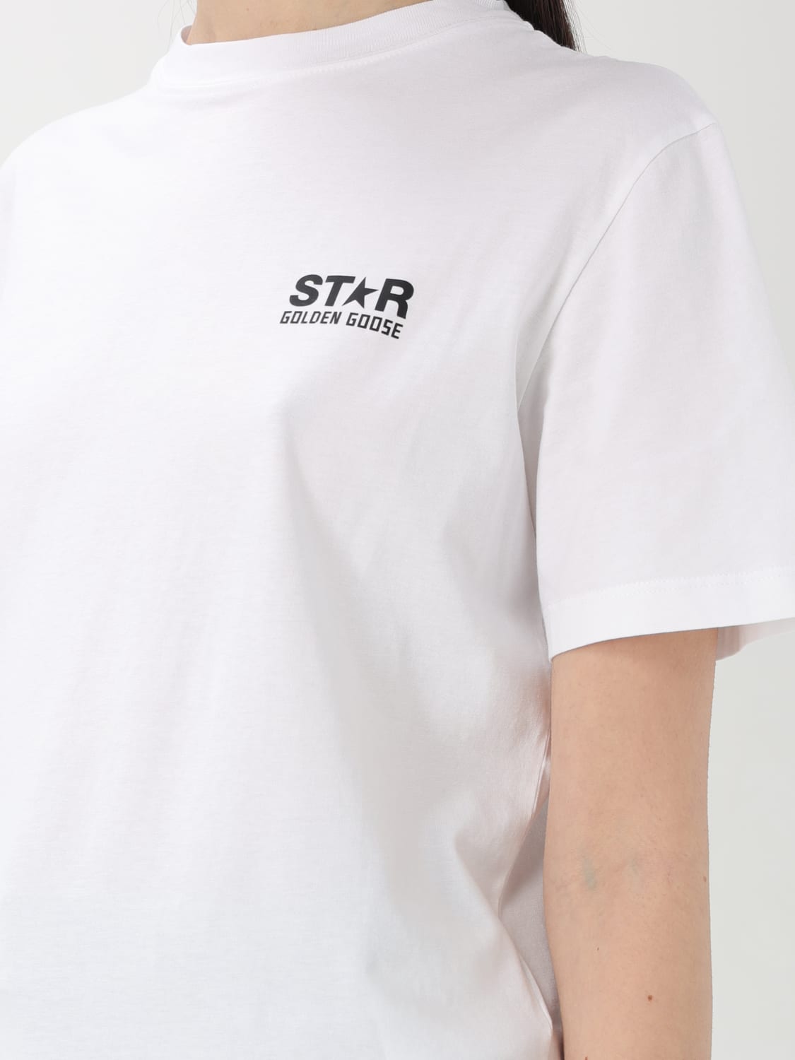 GOLDEN GOOSE T-SHIRT: T-shirt damen Golden Goose, Weiß - Img 3