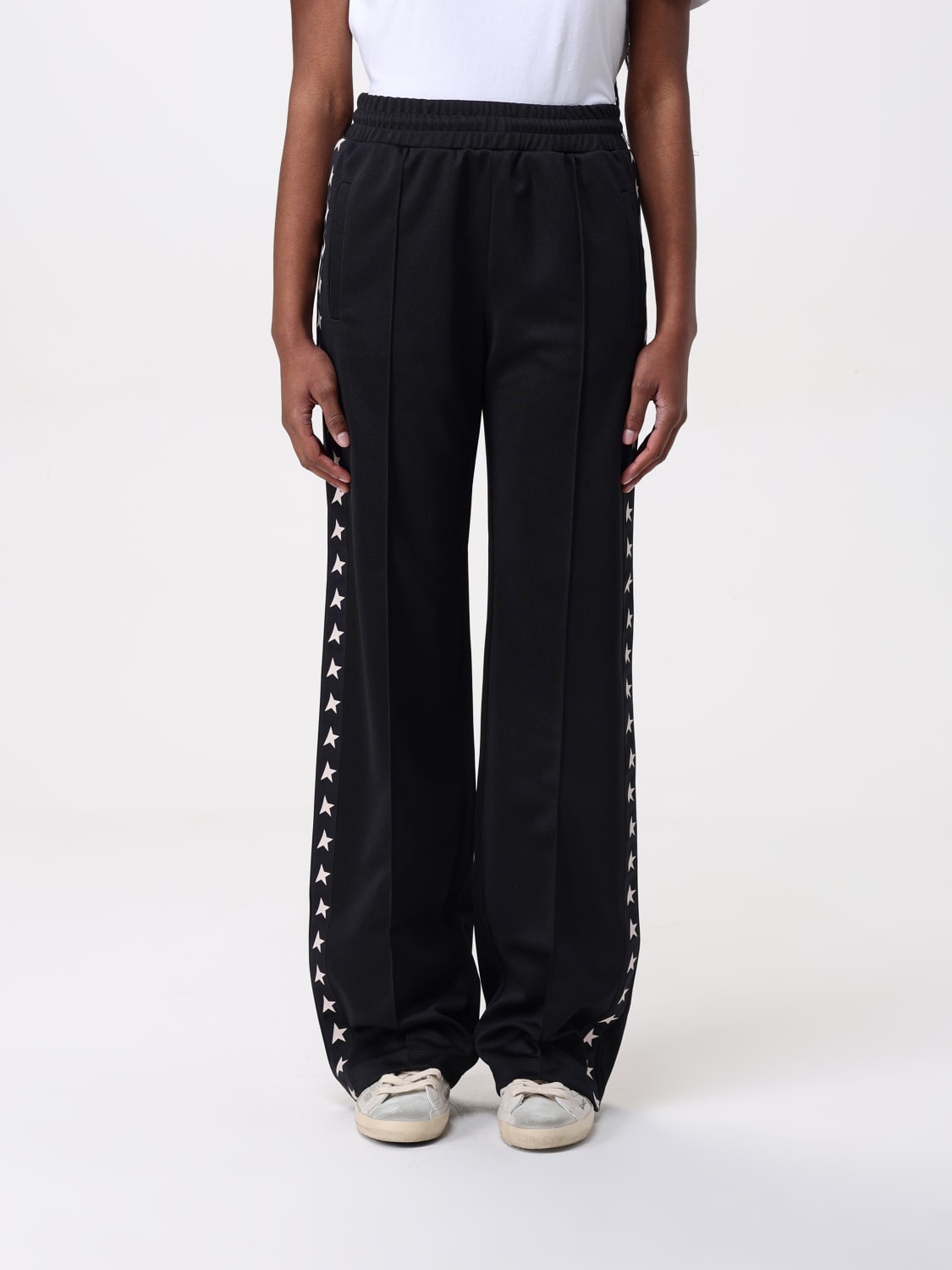 GOLDEN GOOSE PANTALONI: Pantalone Golden Goose in tessuto tecnico , Nero - Img 1