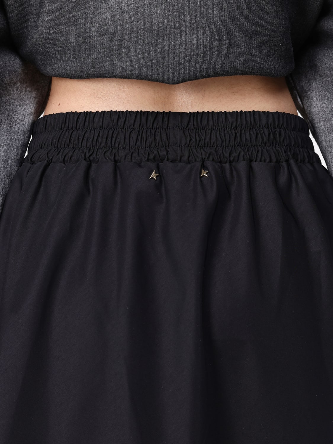 スカート GOLDEN GOOSE Women Skirts GWP01953P001618 90100 BLACK Flared skirt in black technical nylon