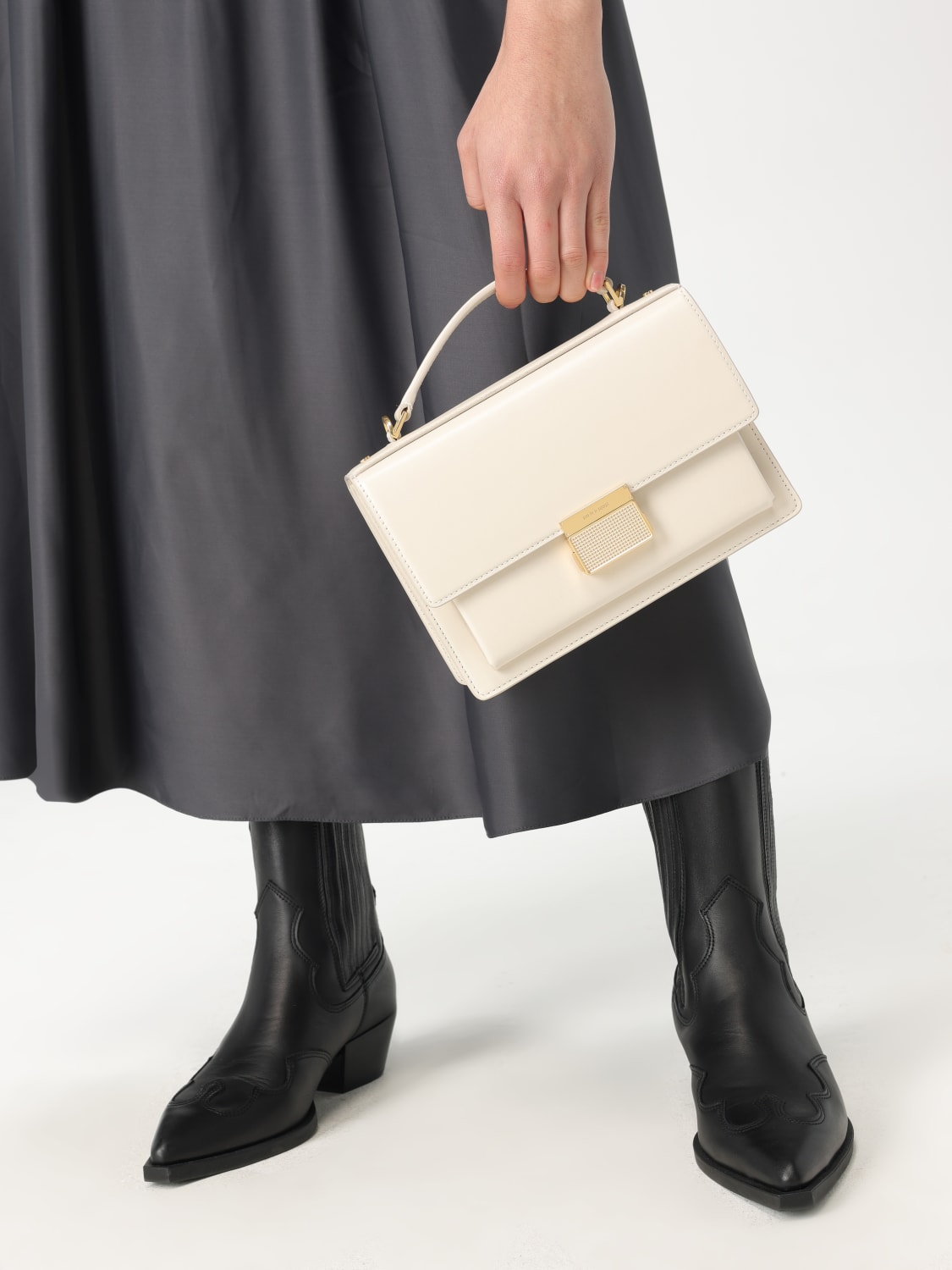 GOLDEN GOOSE MINI BAG: Shoulder bag woman Golden Goose, Butter - Img 2