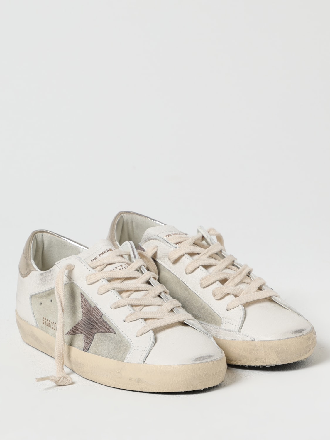 スニーカー GOLDEN  Woman Sneakers White GWF00102F00218210803 Golden Goose Women's Super Star Leather Sneakers in Optic