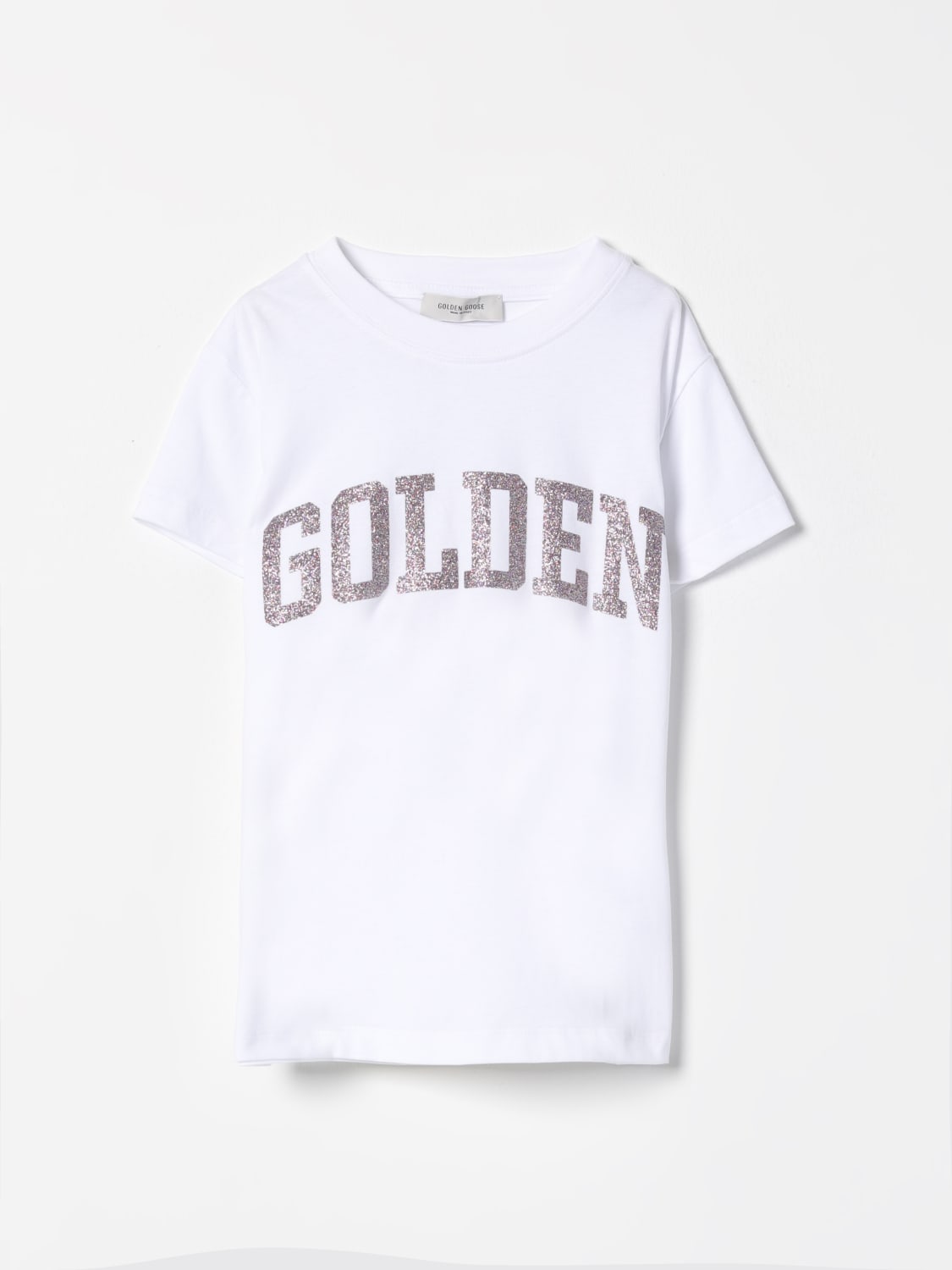GOLDEN GOOSE T-SHIRT: T-shirt kids Golden Goose, White - Img 1