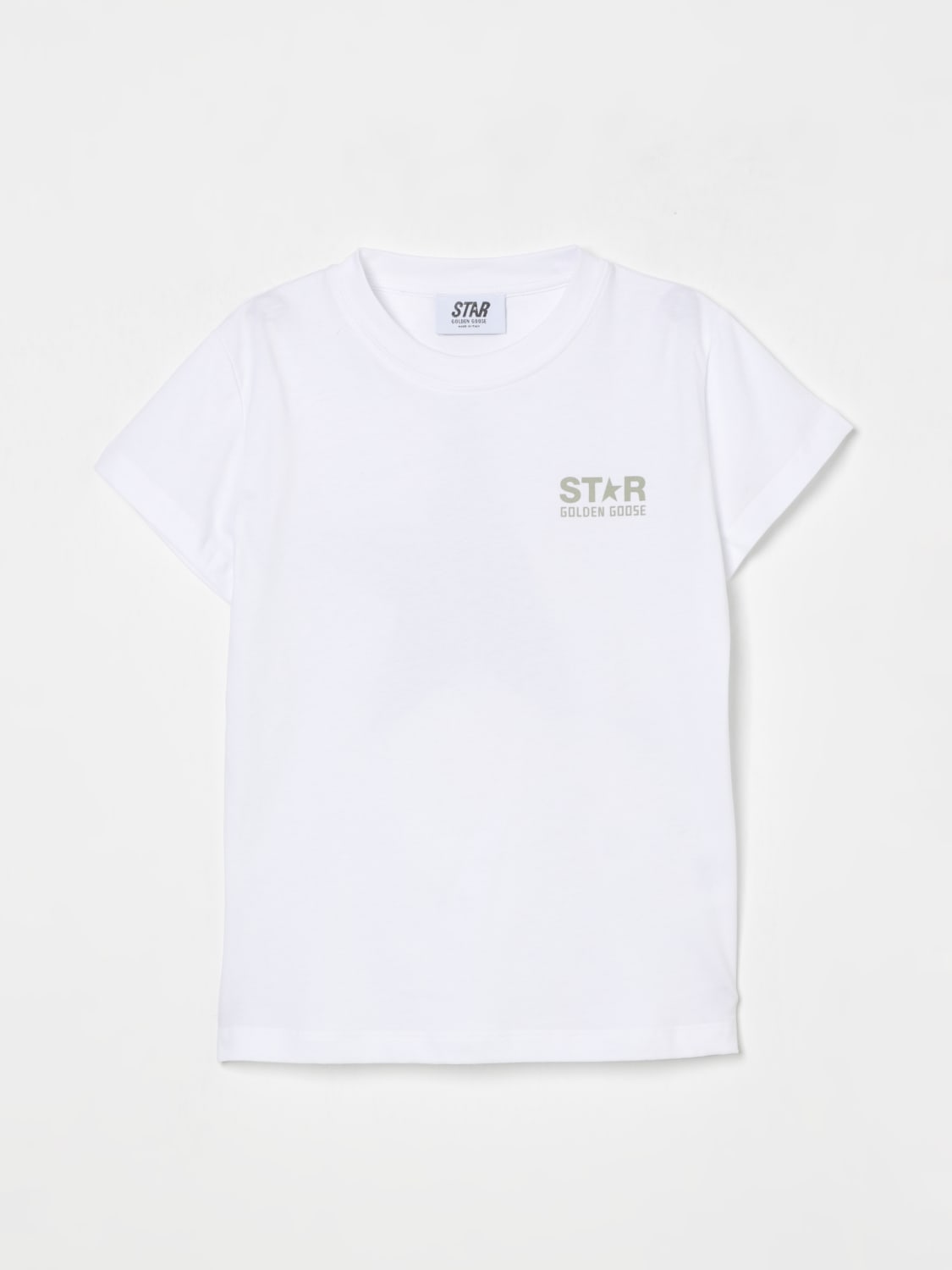 GOLDEN GOOSE T-SHIRT: T-shirt kids Golden Goose, White - Img 1