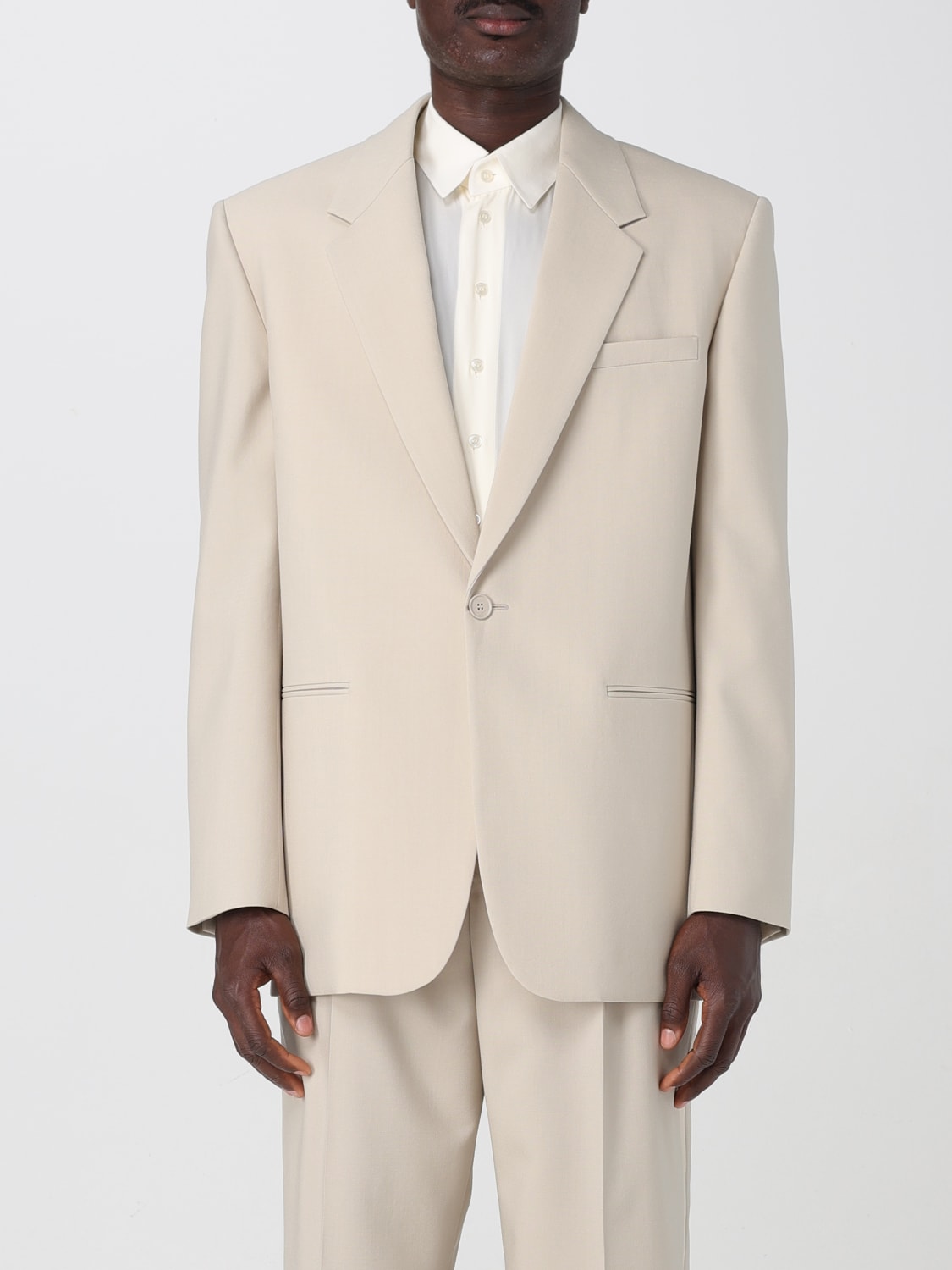 SAINT LAURENT JACKET: Blazer men Saint Laurent, Beige - Img 1