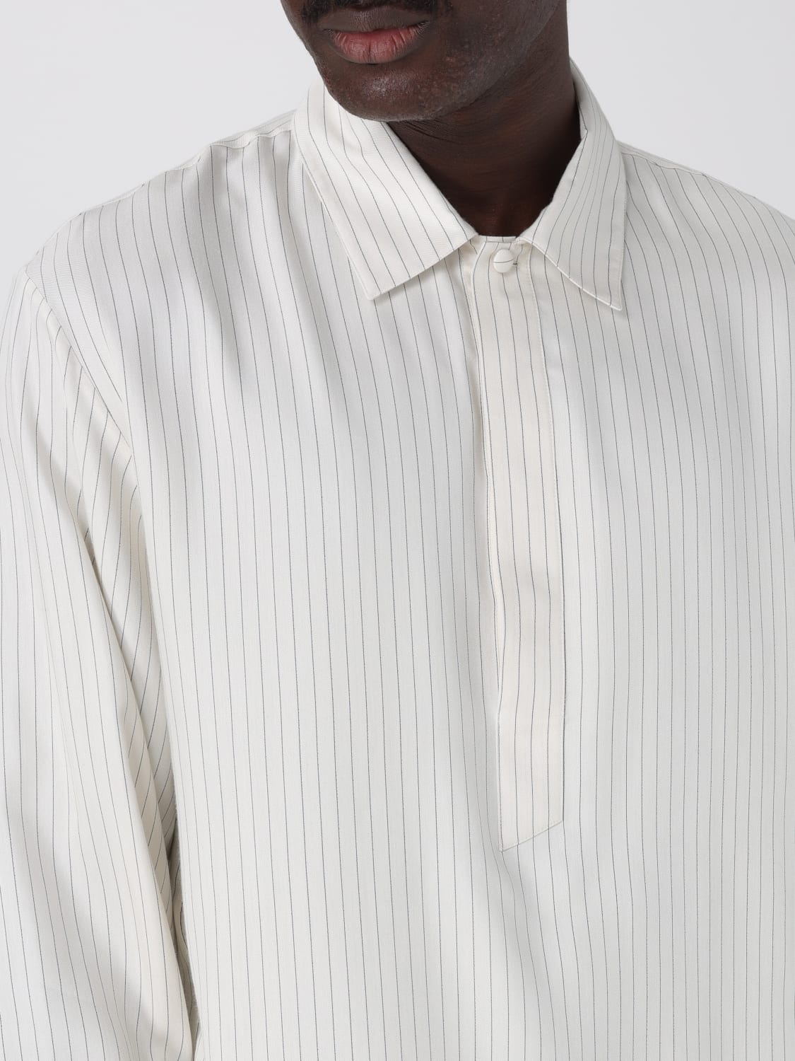 SAINT LAURENT SHIRT: Shirt men Saint Laurent, Yellow Cream - Img 5