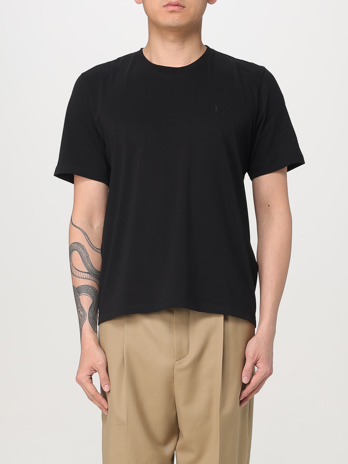 サンローラン Tシャツ ブラック メンズ SAINT LAURENT:Tシャツ メンズ - ブラック | GIGLIO.COM