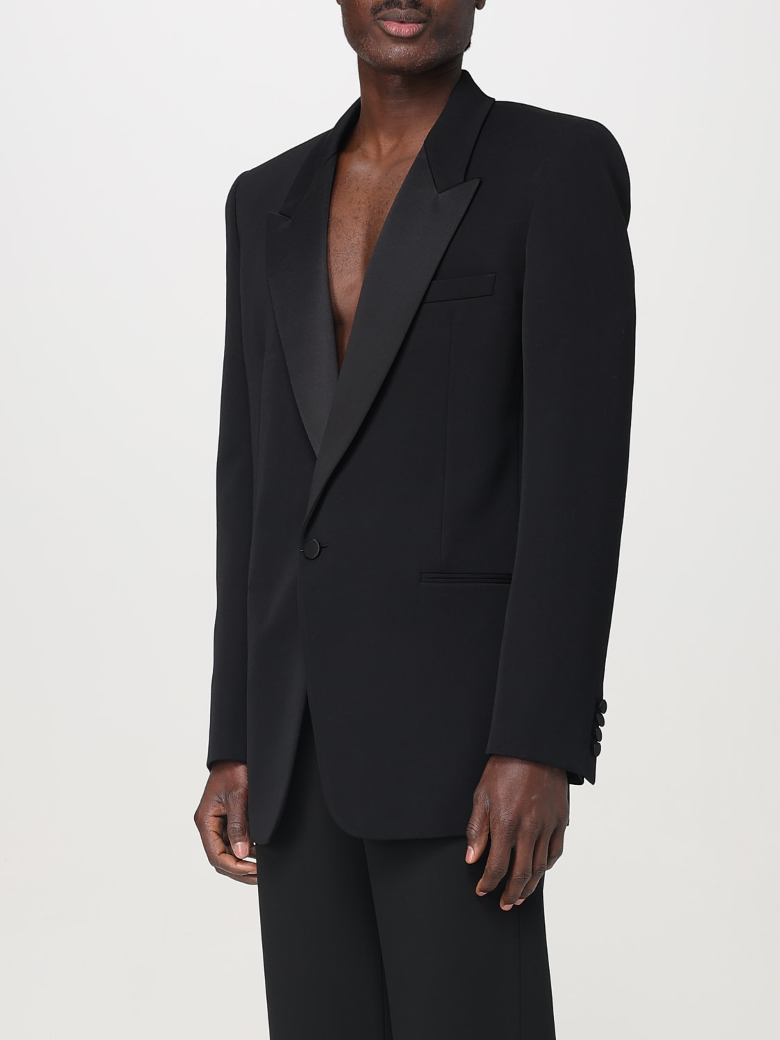 SAINT LAURENT Men Blazer Black 820004Y7E63 1000 Saint