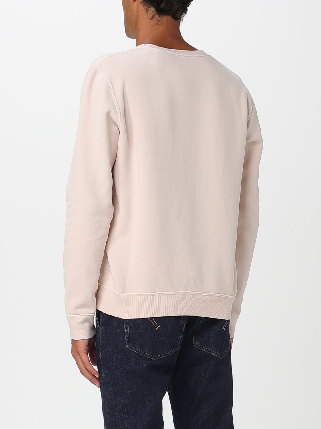 SAINT LAURENT FELPA: Felpa a girocollo Saint Laurent in cotone, Rosa - Img 2