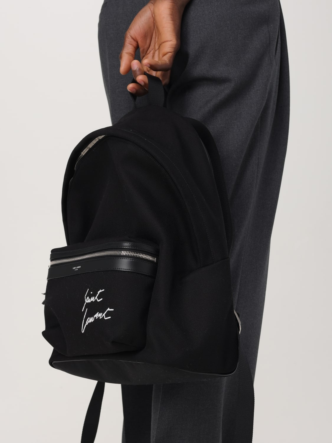 SAINT LAURENT BACKPACK: Bags men Saint Laurent, Black - Img 2