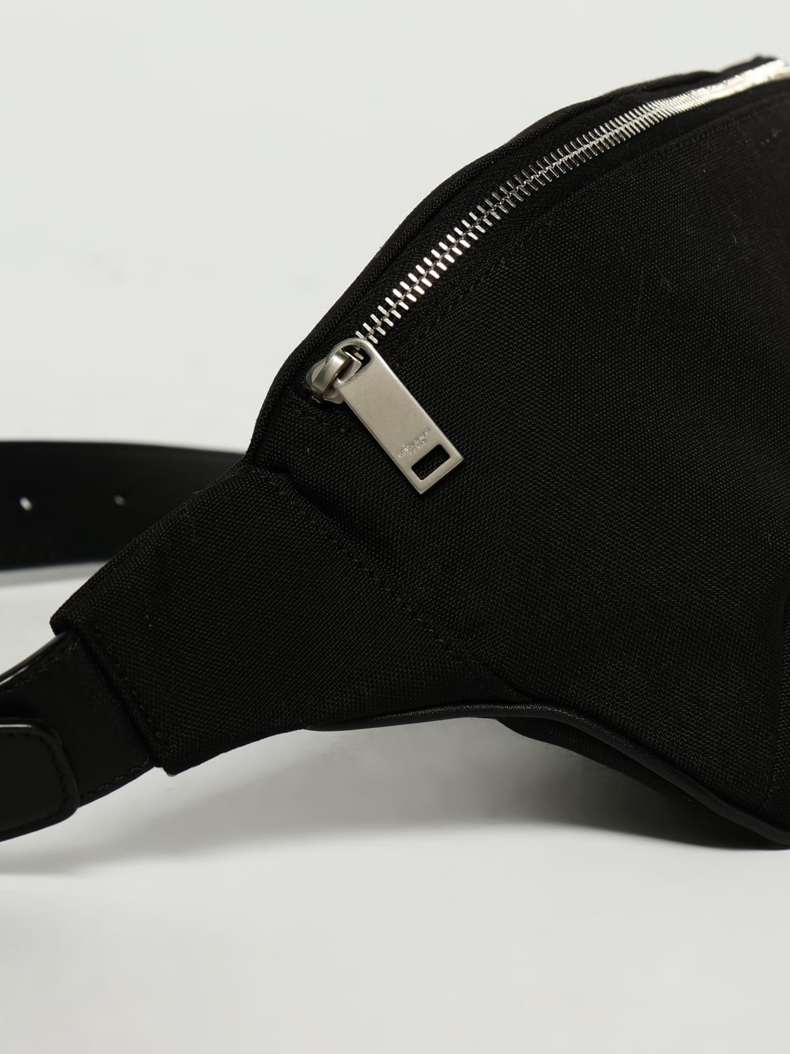 SAINT LAURENT MARSUPIO: Marsupio Saint Laurent in canvas e pelle , Nero - Img 4