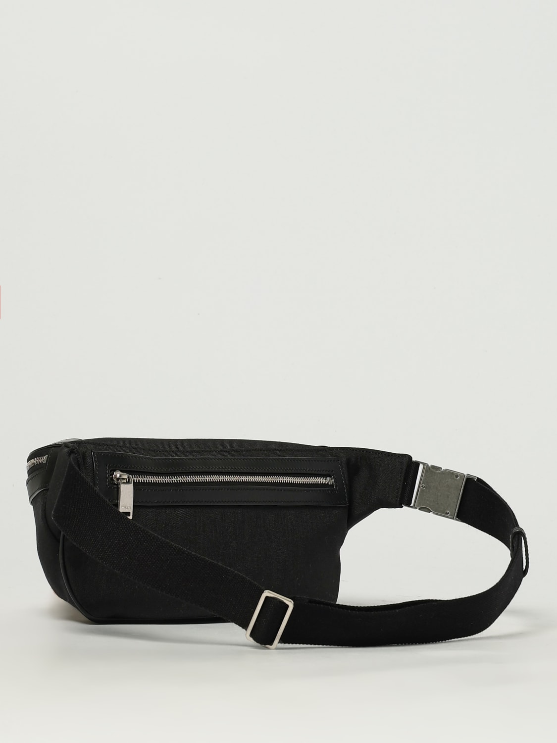 SAINT LAURENT MARSUPIO: Marsupio Classic Saint Laurent in canvas e pelle , Nero - Img 3