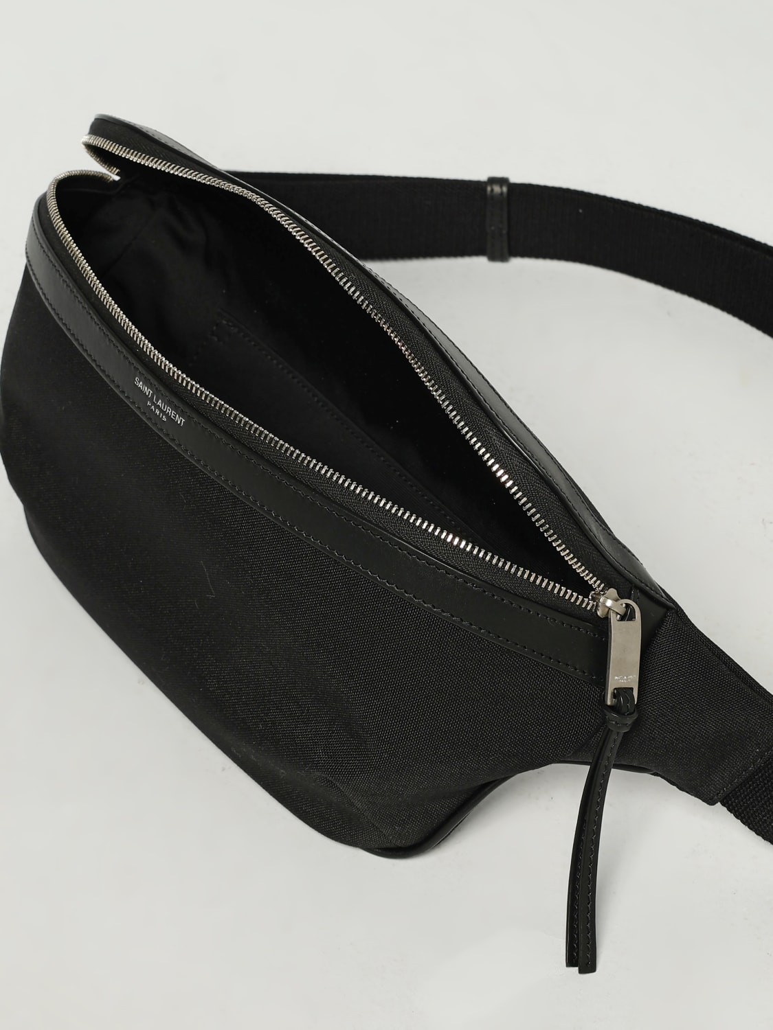 SAINT LAURENT MARSUPIO: Marsupio Classic Saint Laurent in canvas e pelle , Nero - Img 5