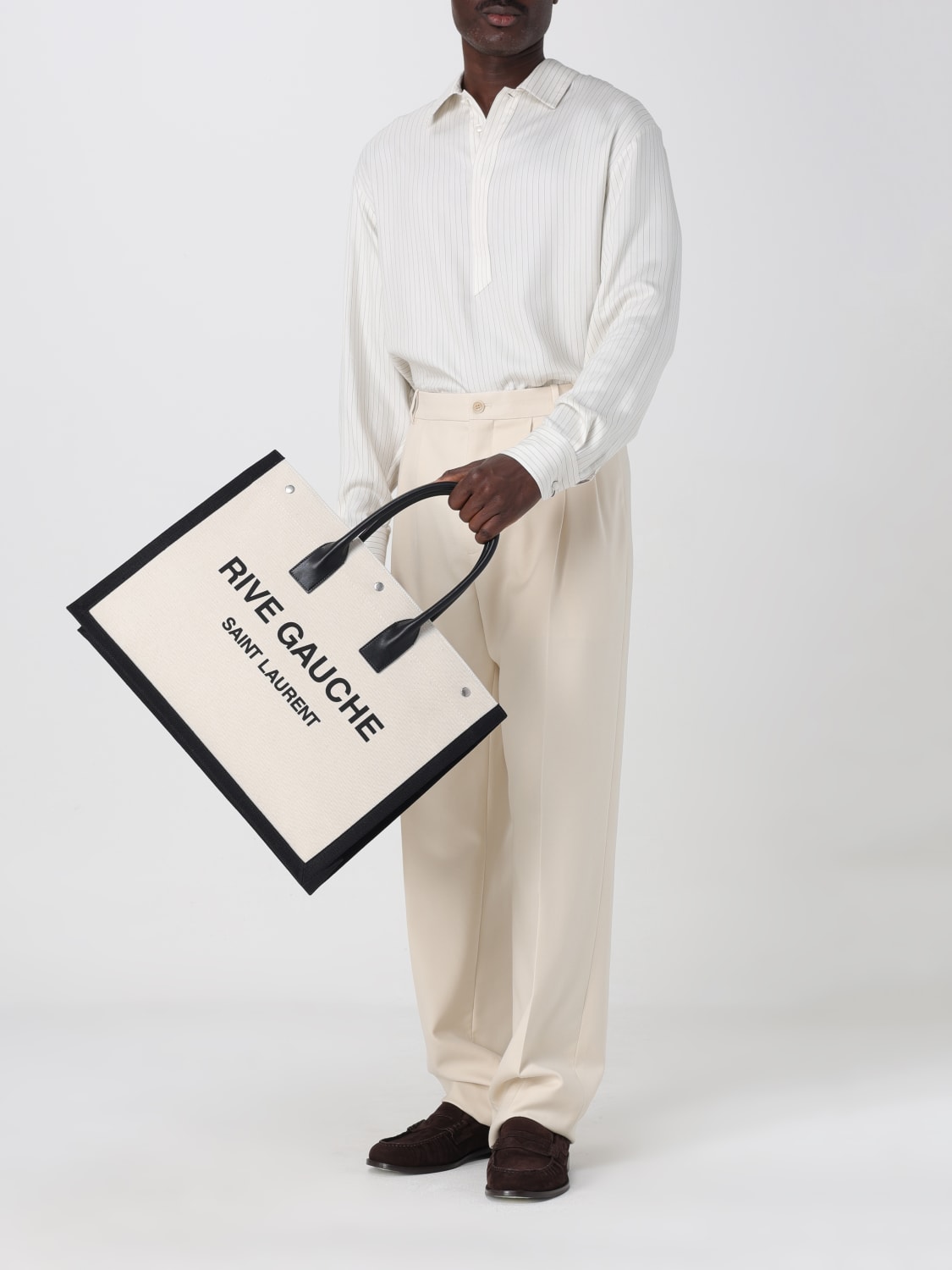 SAINT LAURENT SHOULDER BAG: Bags men Saint Laurent, Black - Img 2