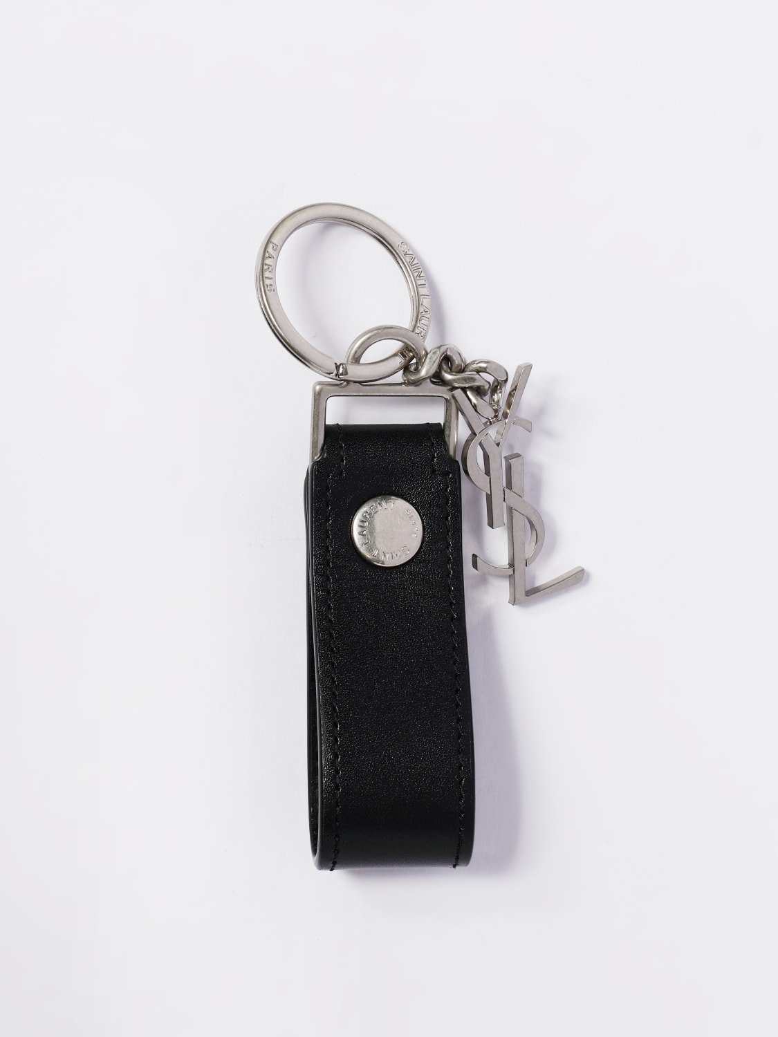 SAINT LAURENT KEYRING: Keyring men Saint Laurent, Black - Img 1