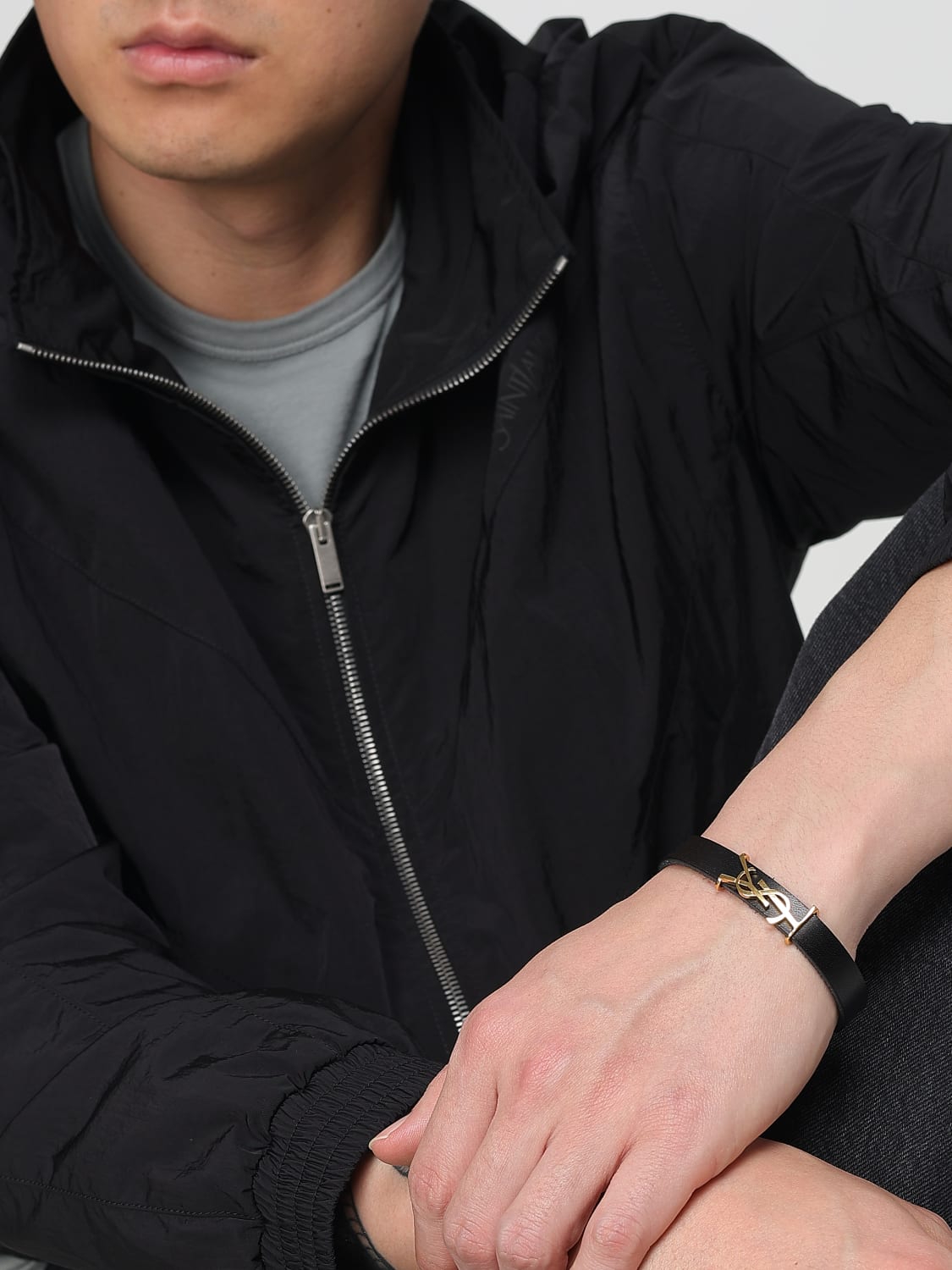 SAINT LAURENT JEWEL: Jewel men Saint Laurent, Black - Img 2