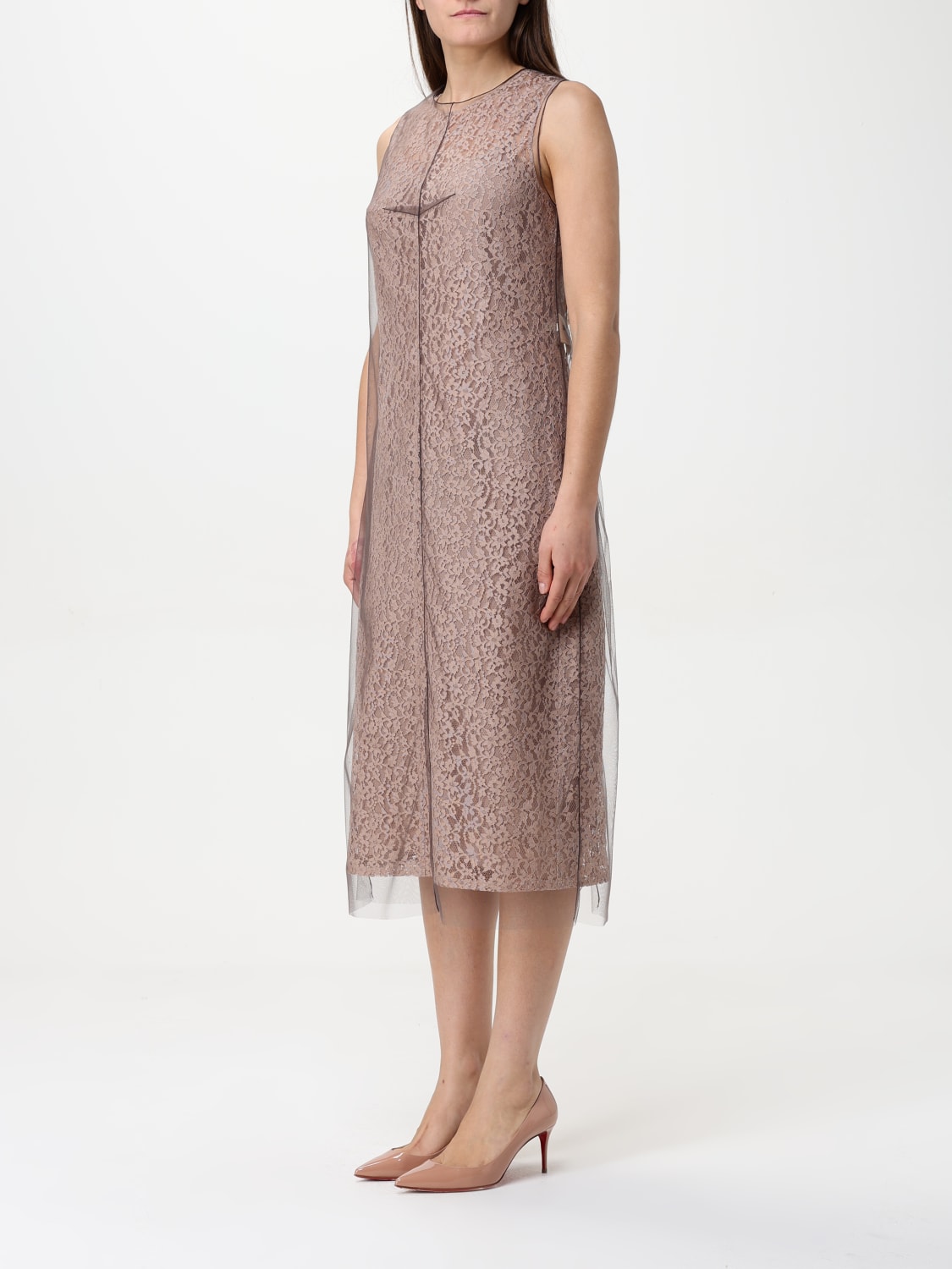 FENDI DRESS: Dress woman Fendi, Blush Pink - Img 3