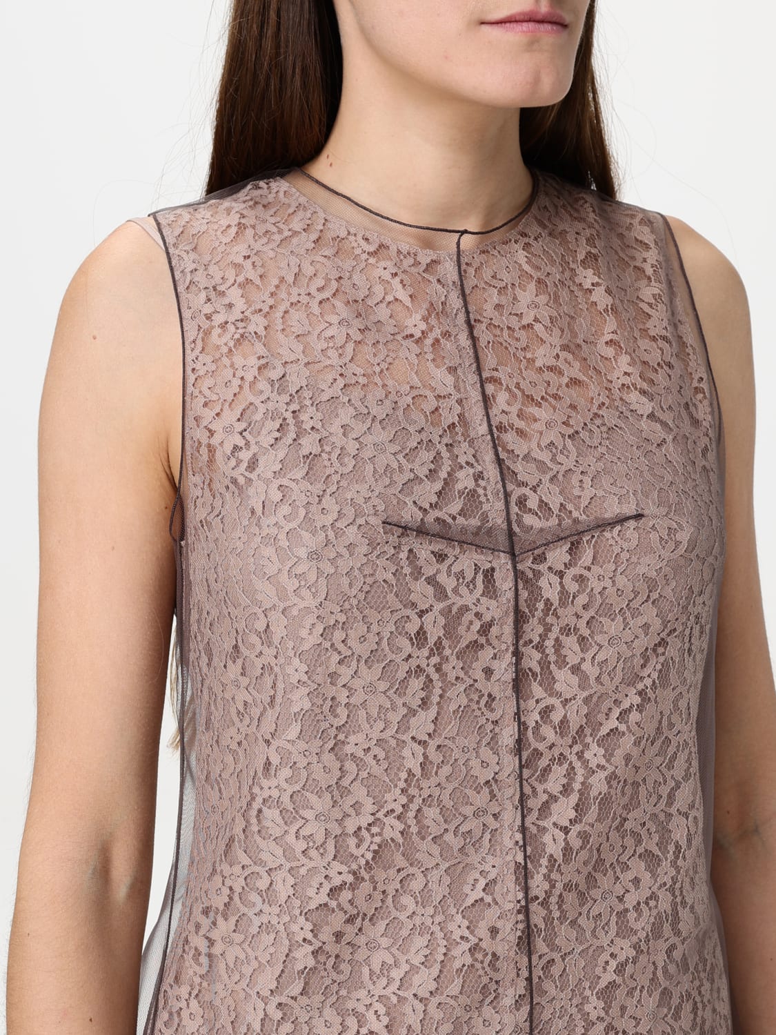 FENDI DRESS: Dress woman Fendi, Blush Pink - Img 4