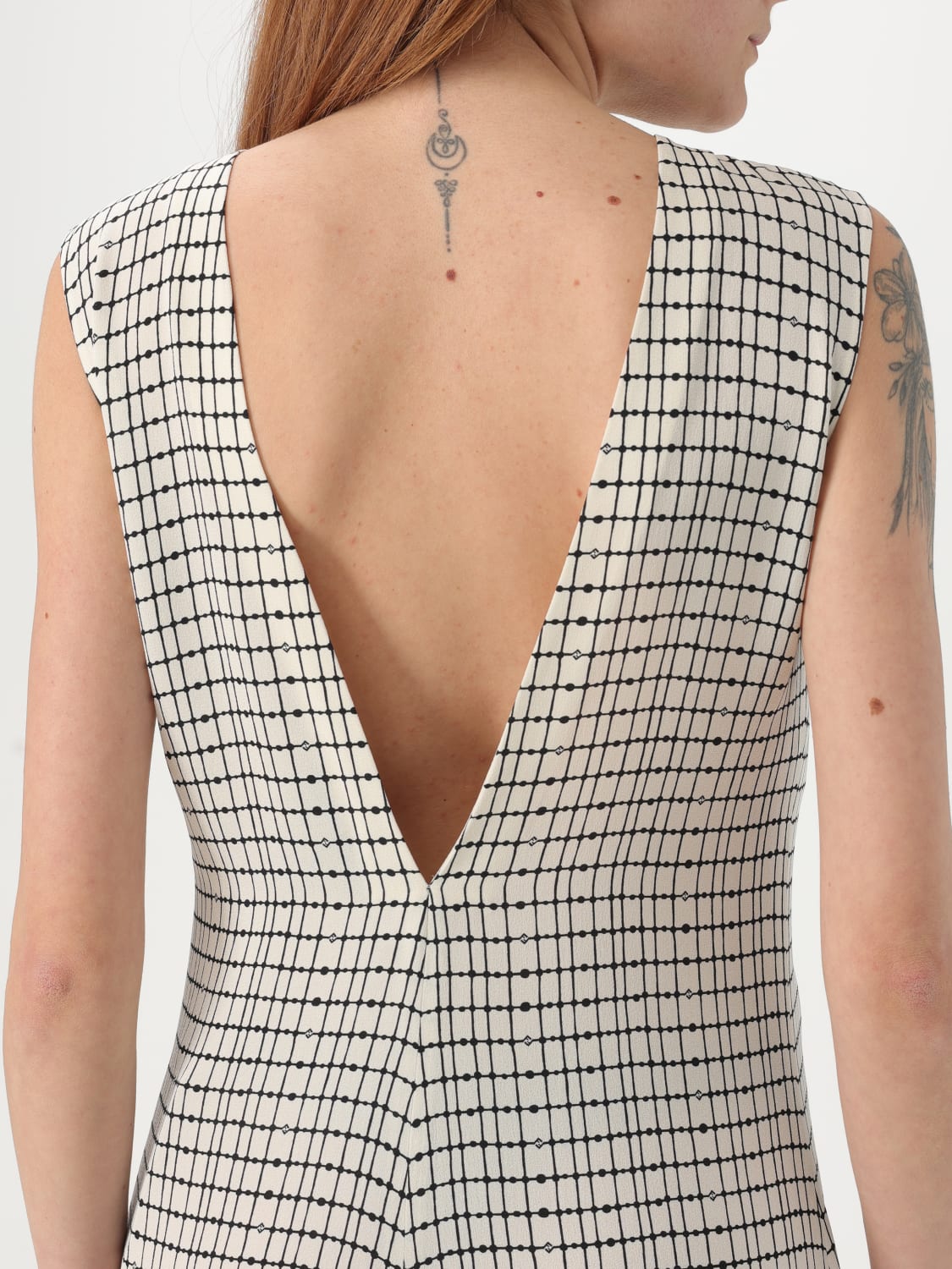 ワンピース FENDI Woman Dress White FDD301AUOL F08QQ Dress Silk White | Fendi